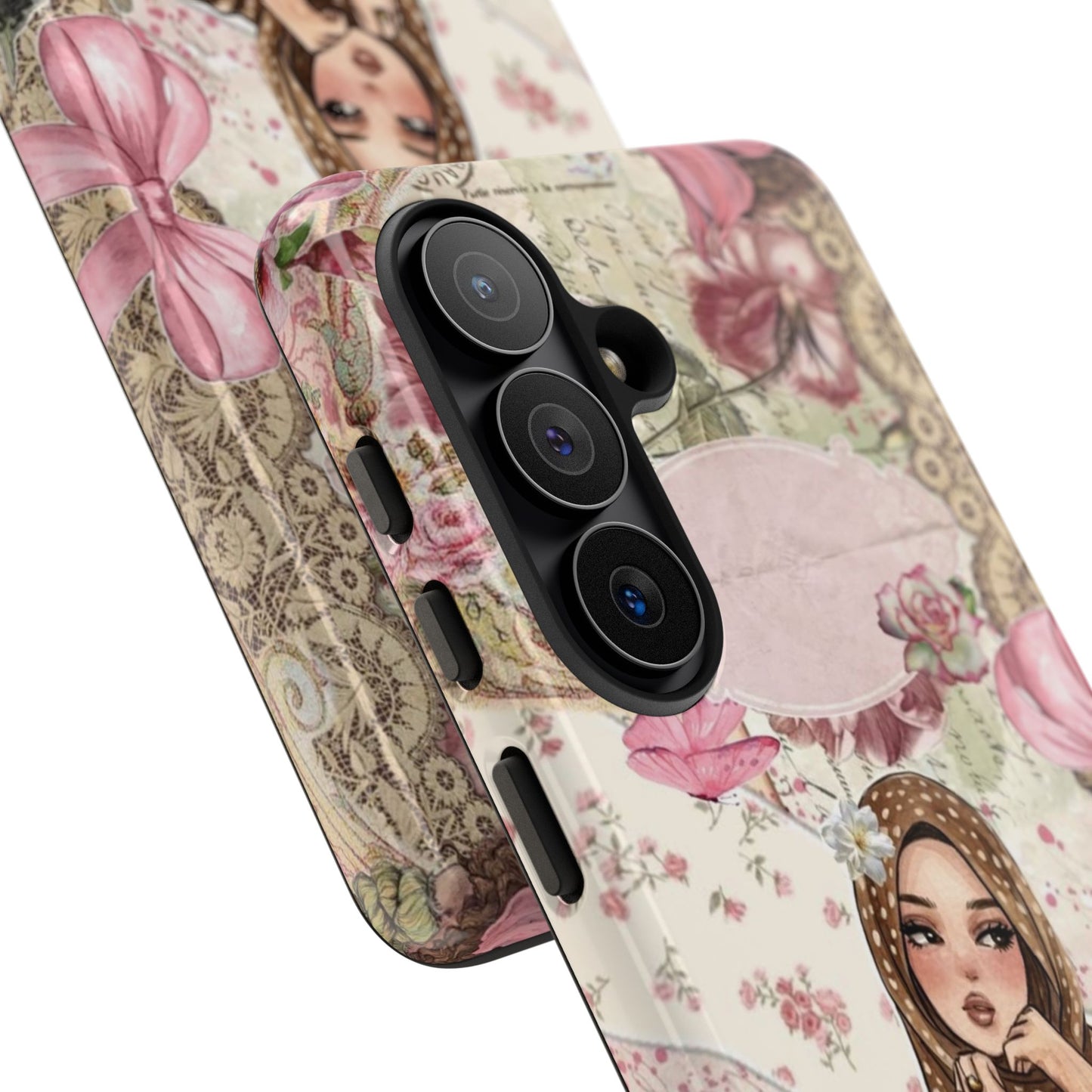 Hijab Girl Phone Case — Pink Vintage Samsung And Iphone Tough Case