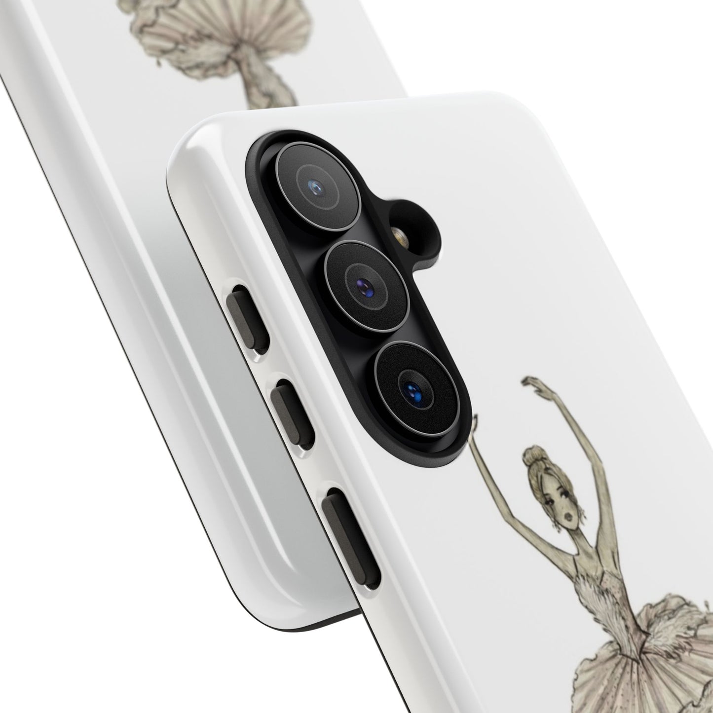 Ballerina Tough Phone Case – Elegant Vintage Dance