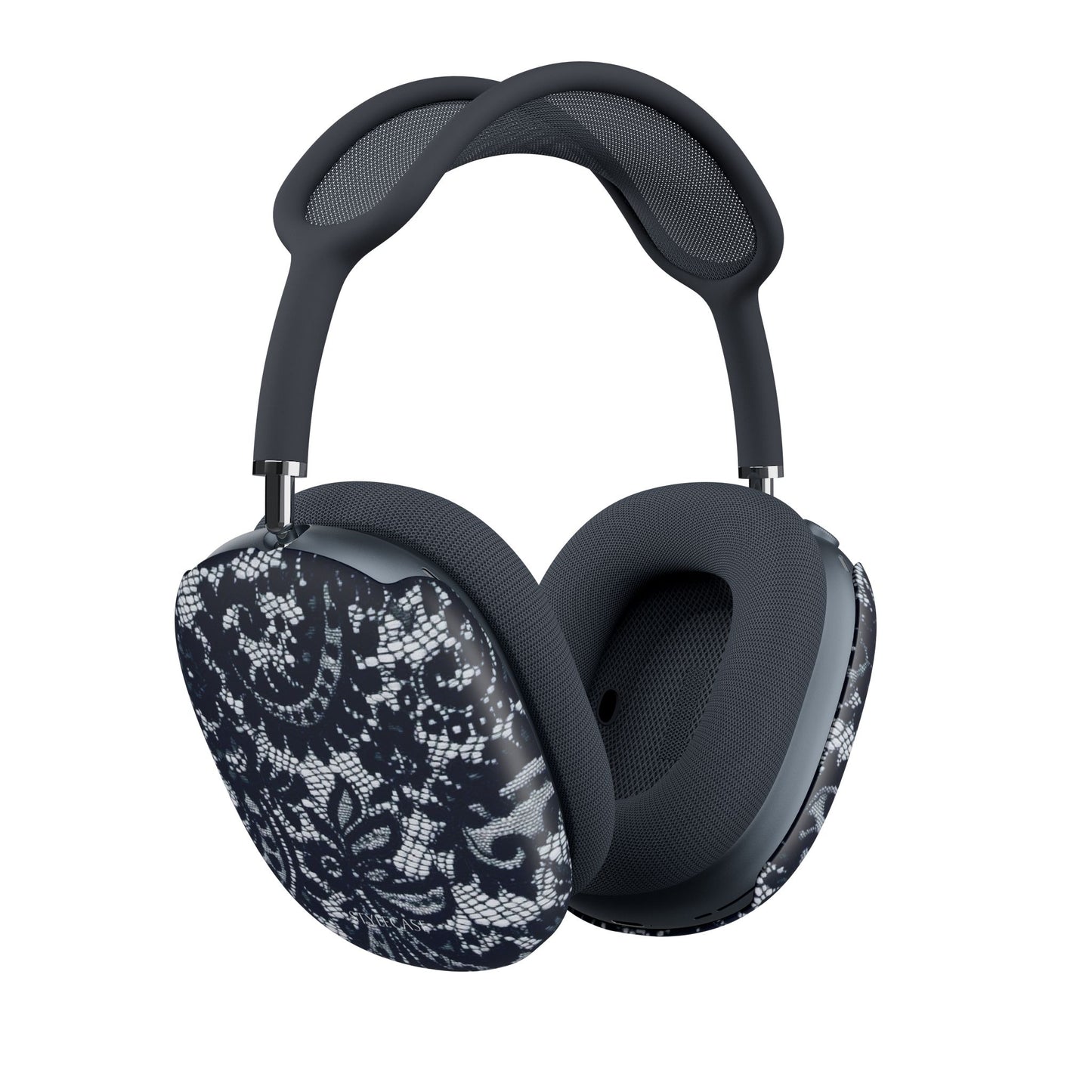 Lace Pattern AirPod Max Cases — Navy Floral Protective Covers