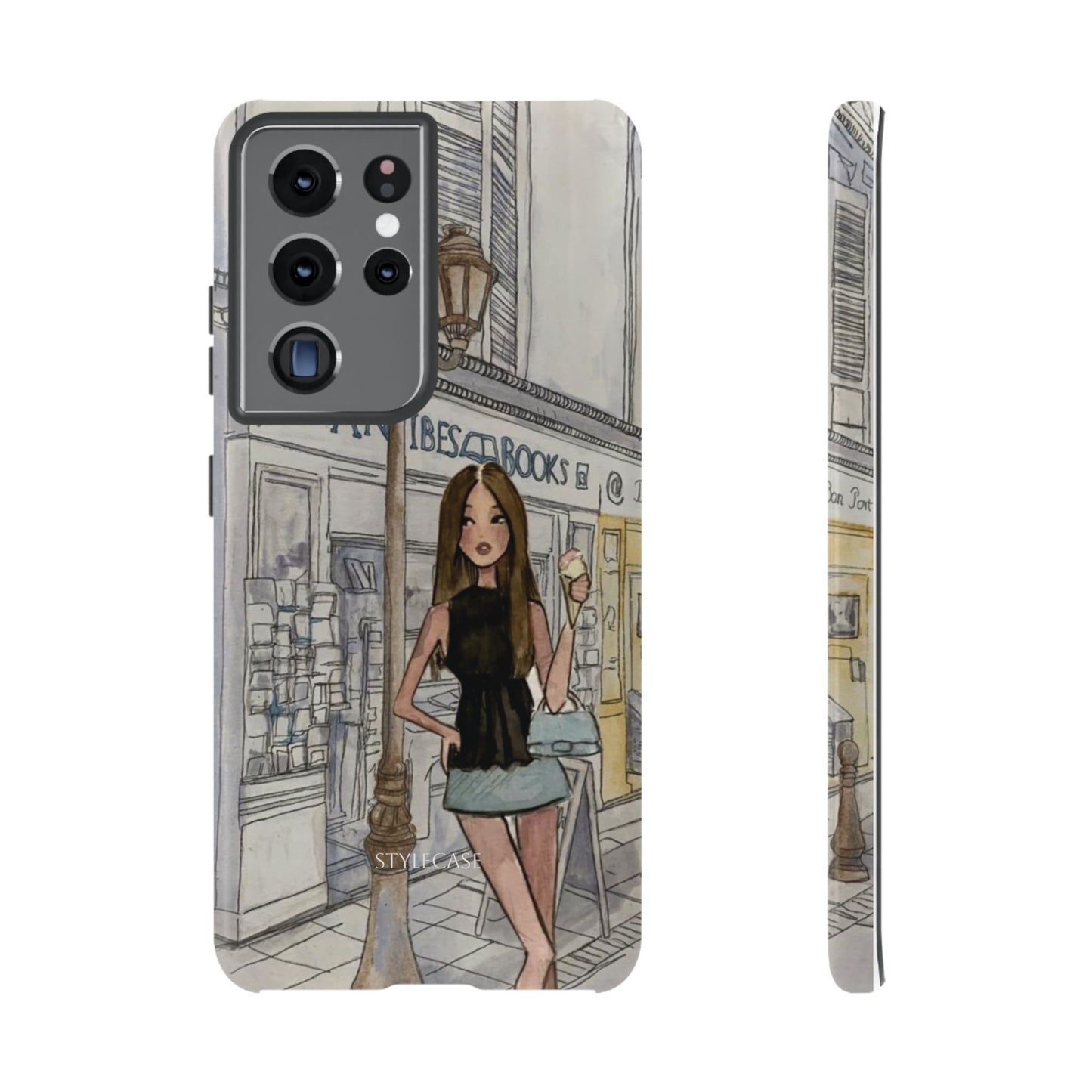 Phone Case — Chic Parisian Girl Protective Cover