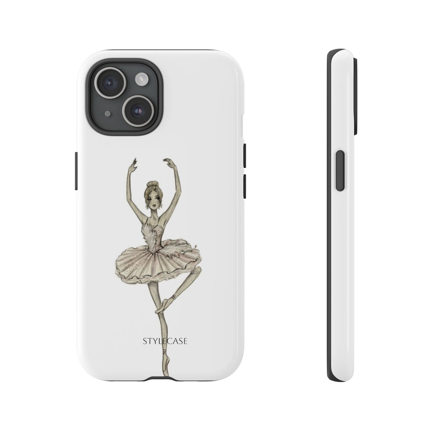 Ballerina Tough Phone Case – Elegant Vintage Dance