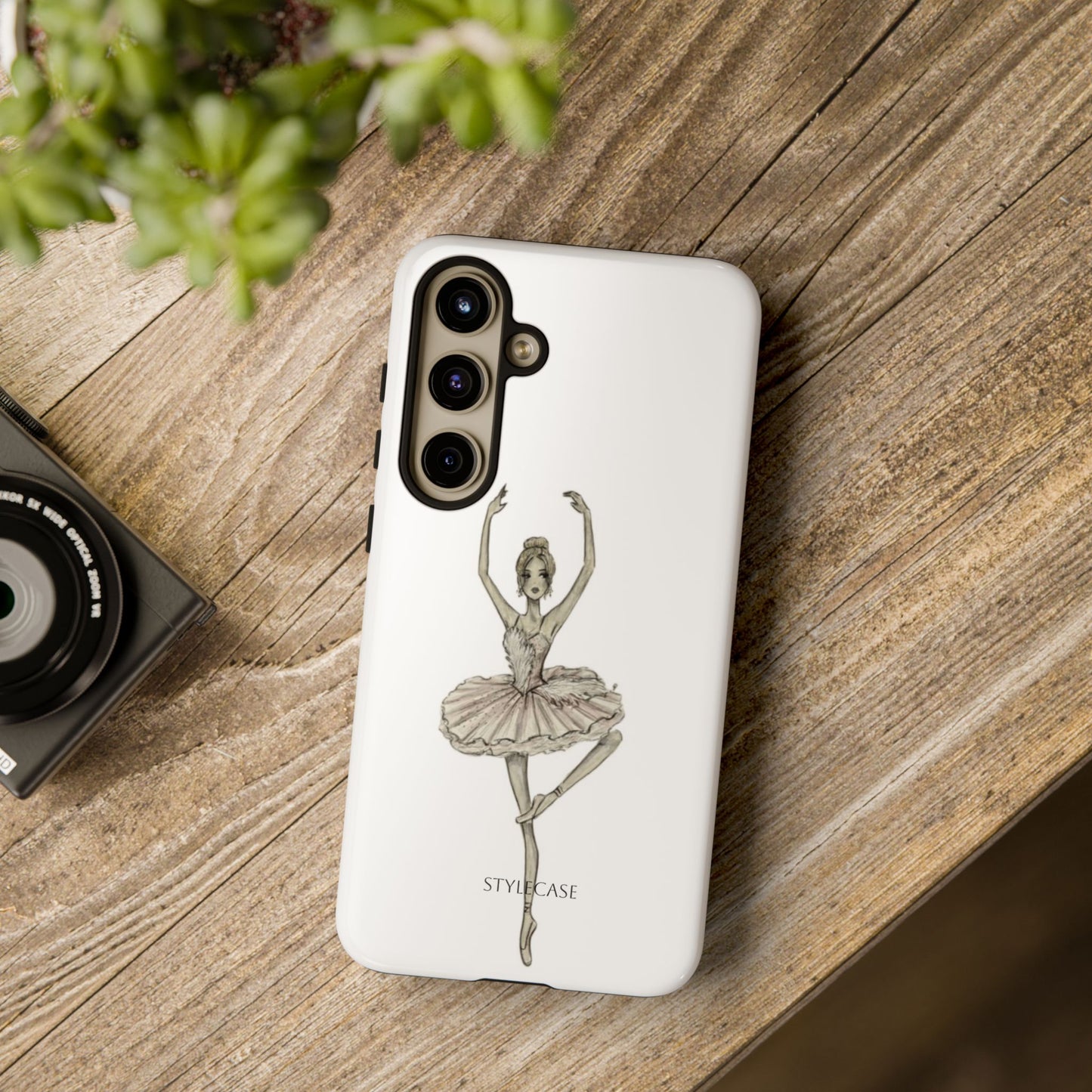 Ballerina Tough Phone Case – Elegant Vintage Dance