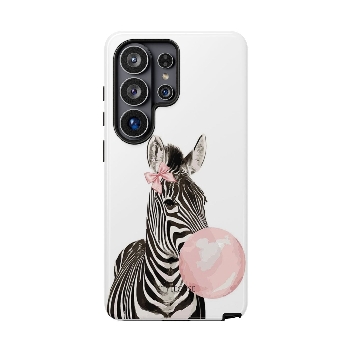 Zebra Bubblegum Phone Case — Cute Animal Samsung and Iphone Cover