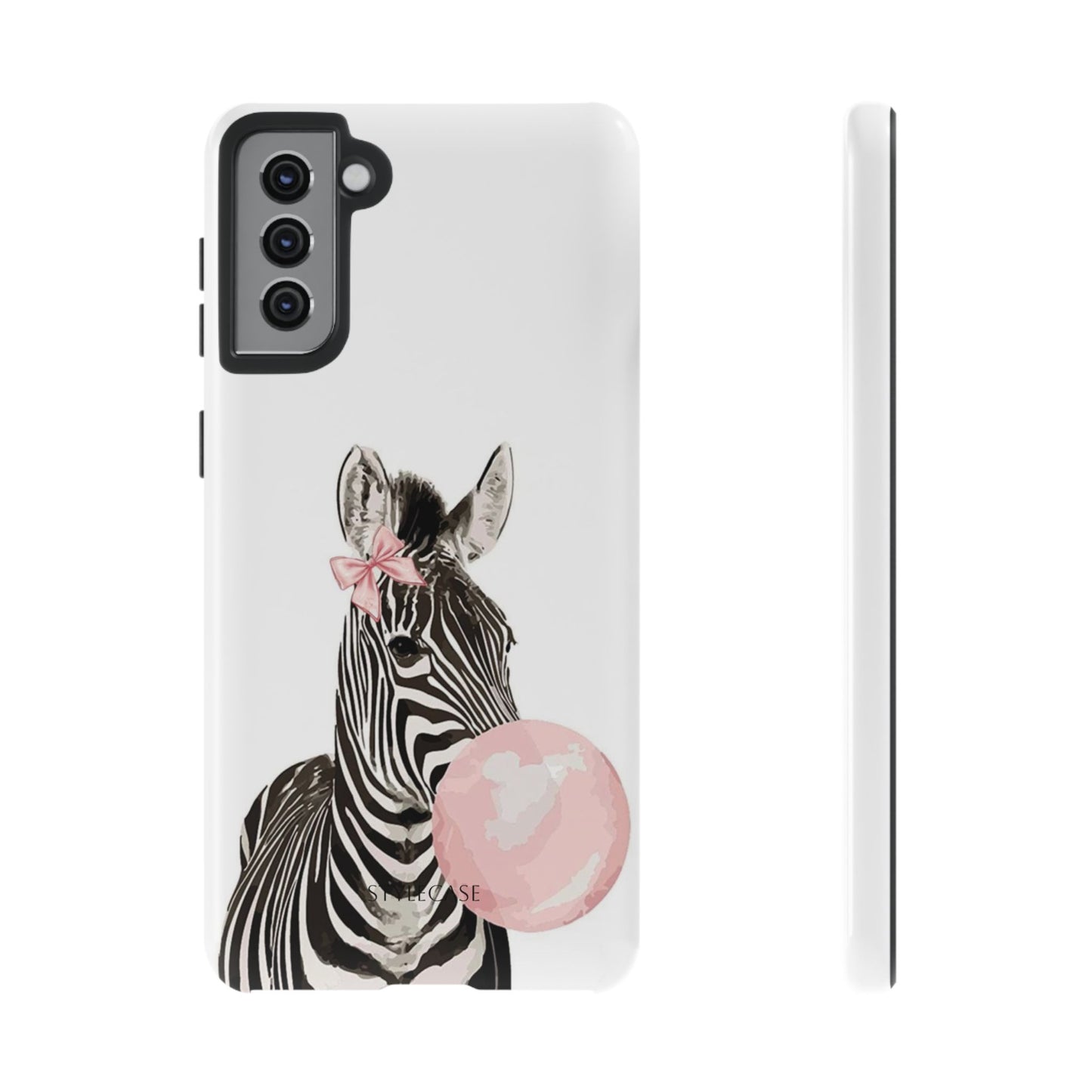 Zebra Bubblegum Phone Case — Cute Animal Samsung and Iphone Cover