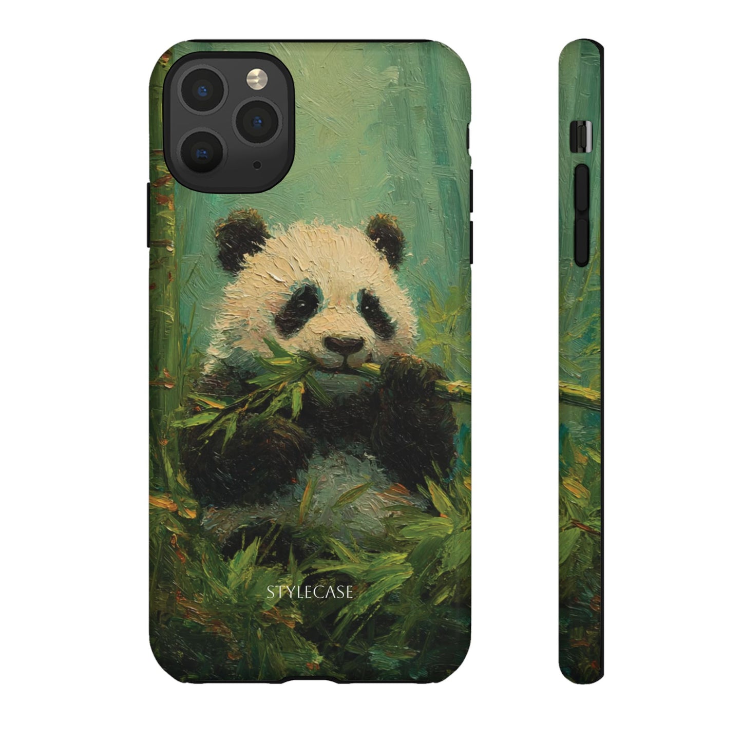 Panda Bamboo Phone Case – Cute Vintage-Style Protective Phone Cover