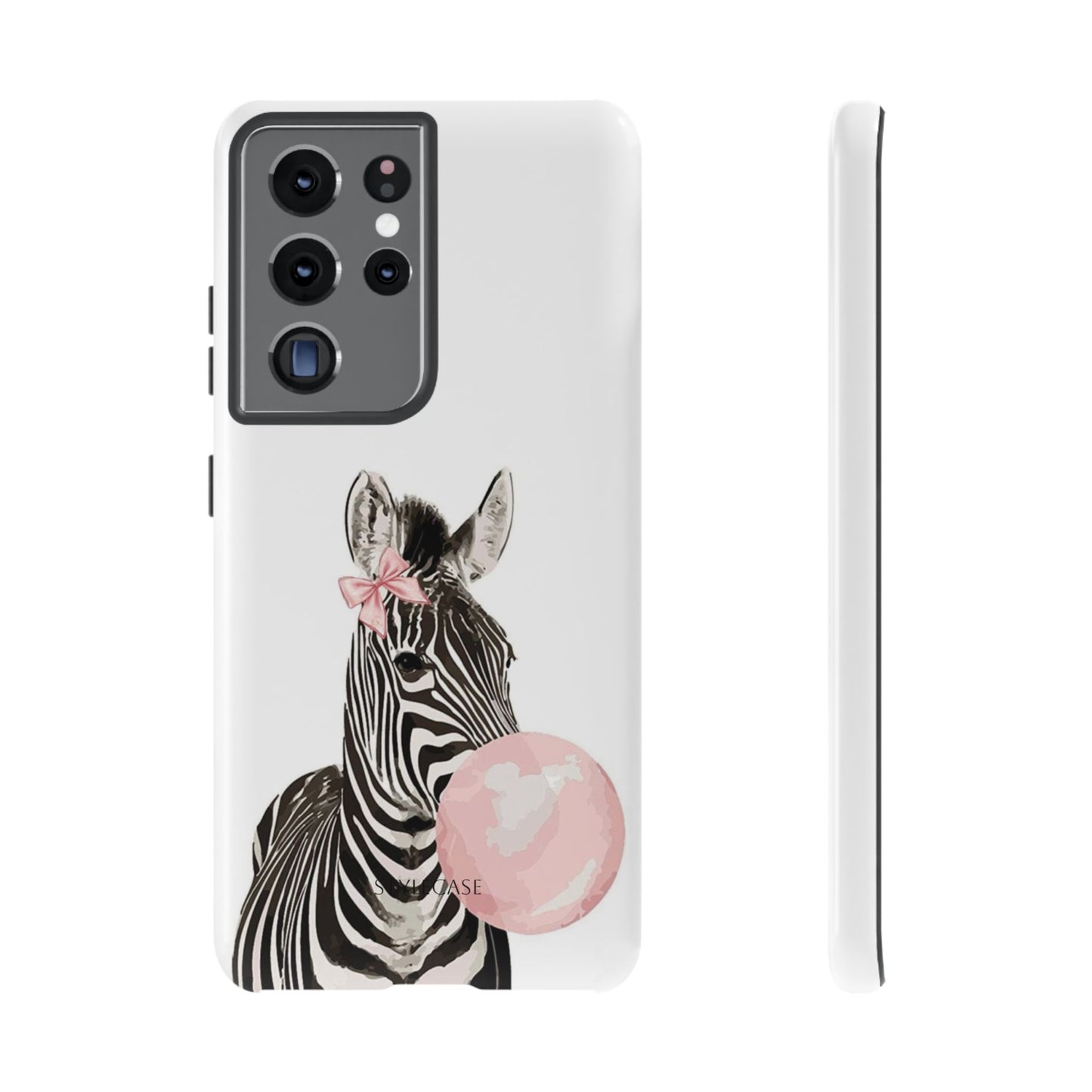 Zebra Bubblegum Phone Case — Cute Animal Samsung and Iphone Cover