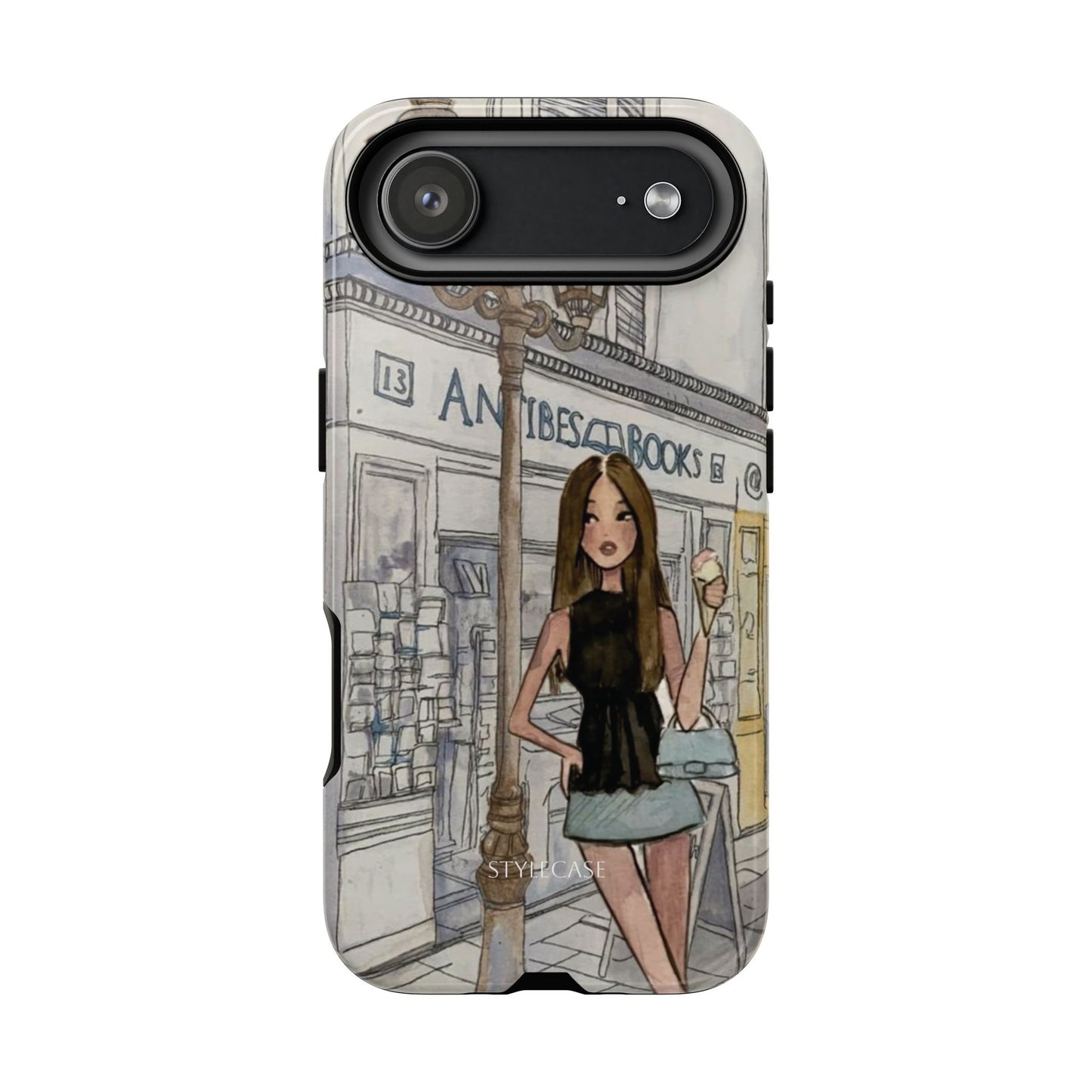 Phone Case — Chic Parisian Girl Protective Cover