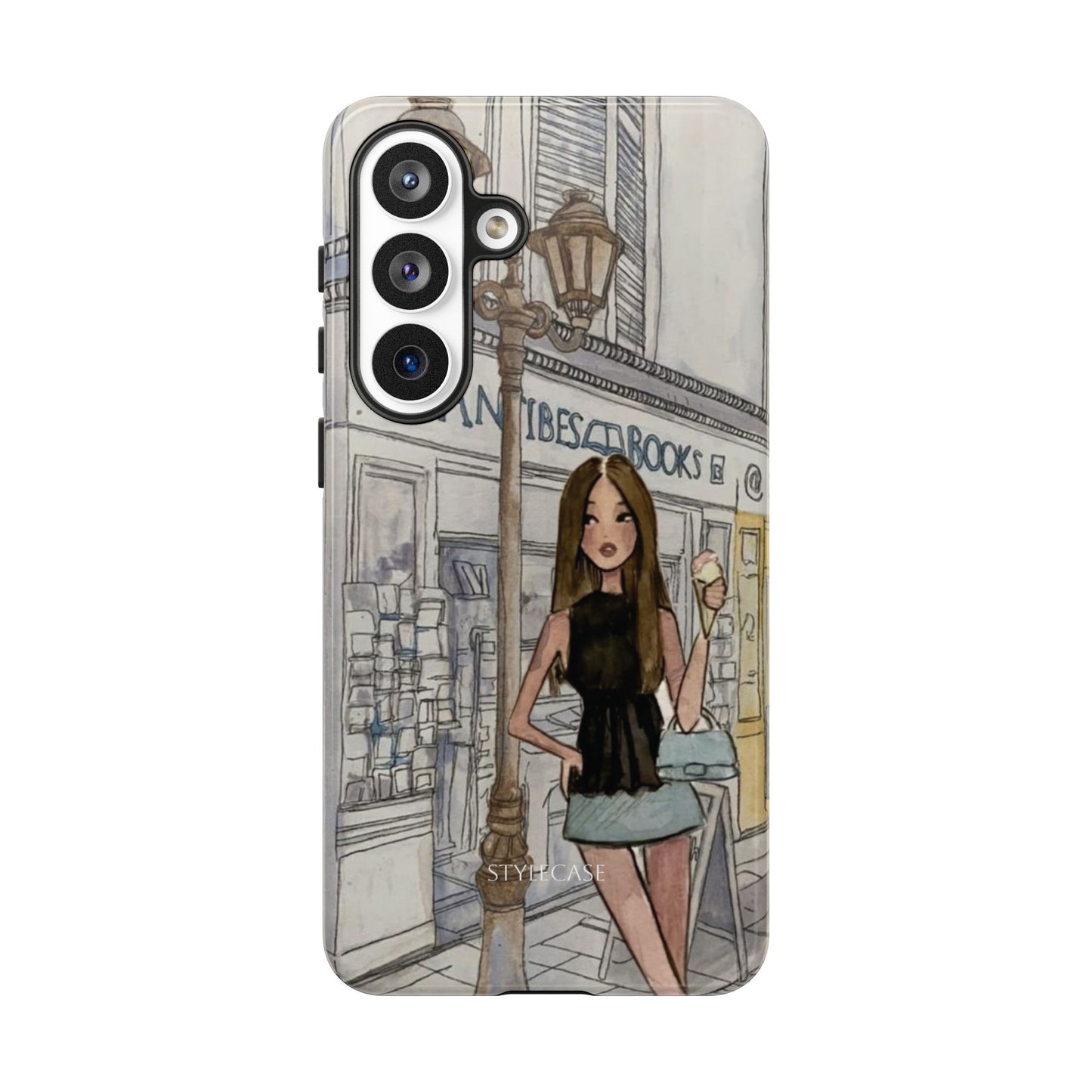 Phone Case — Chic Parisian Girl Protective Cover