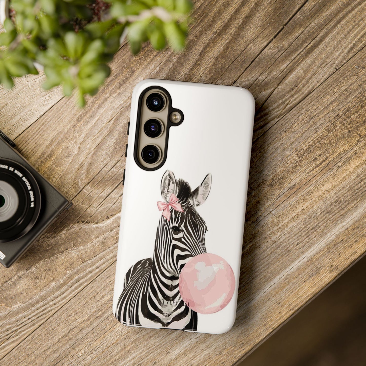 Zebra Bubblegum Phone Case — Cute Animal Samsung and Iphone Cover