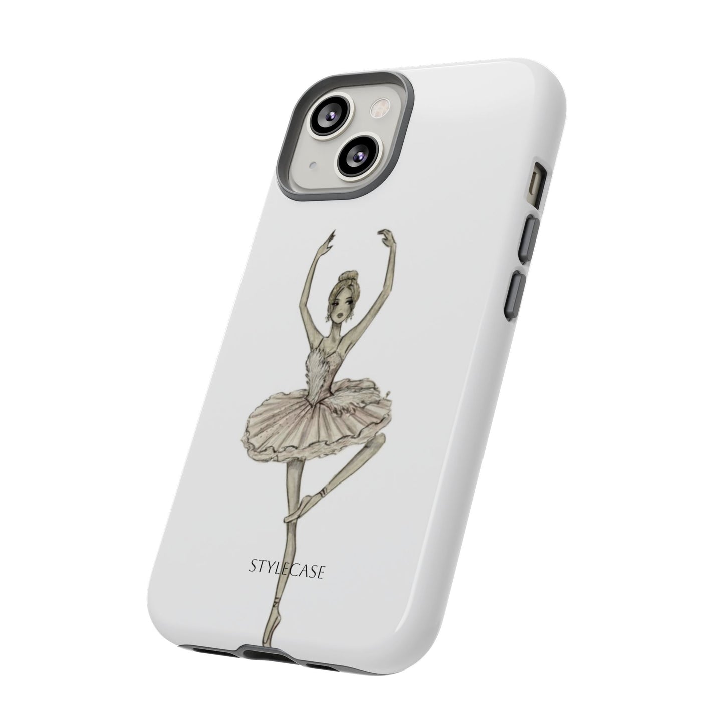 Ballerina Tough Phone Case – Elegant Vintage Dance
