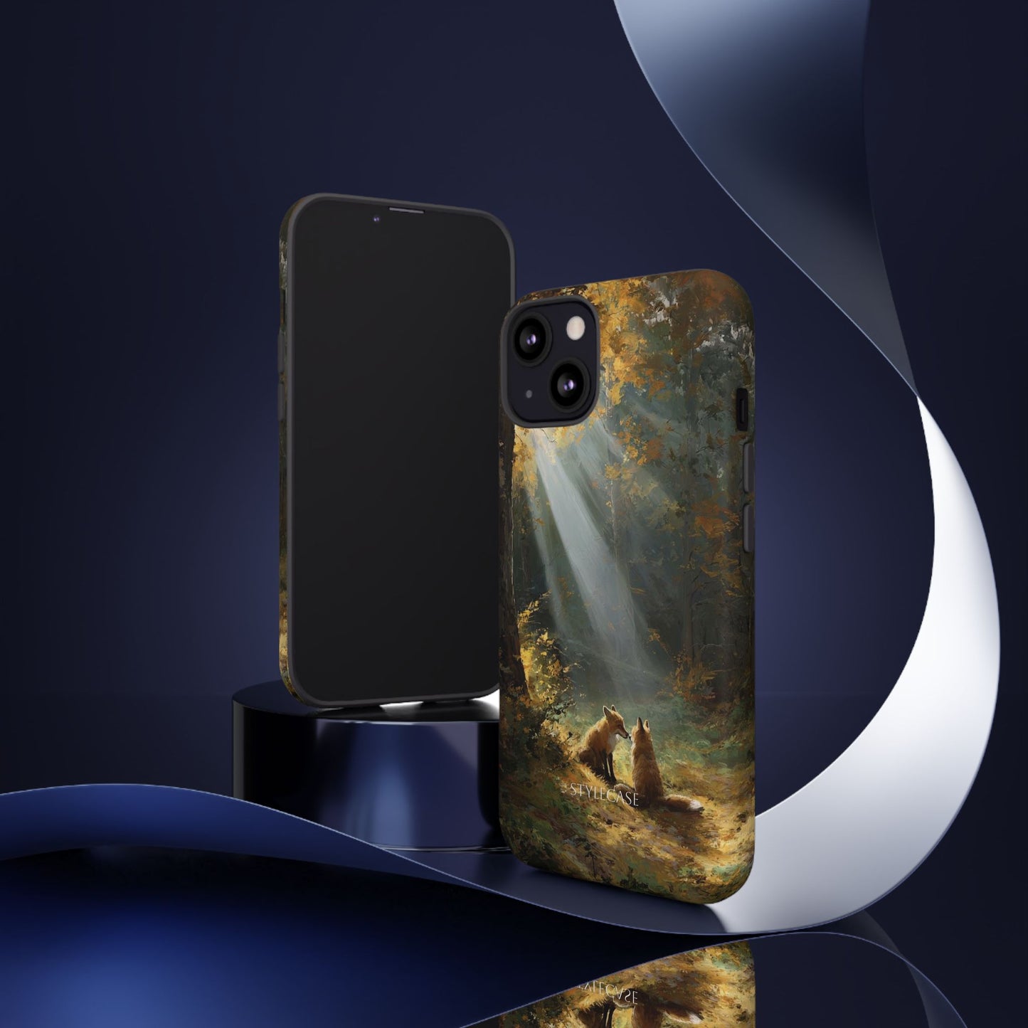 Foxes Sunbeam Forest Phone Case — Premium Protective Cover