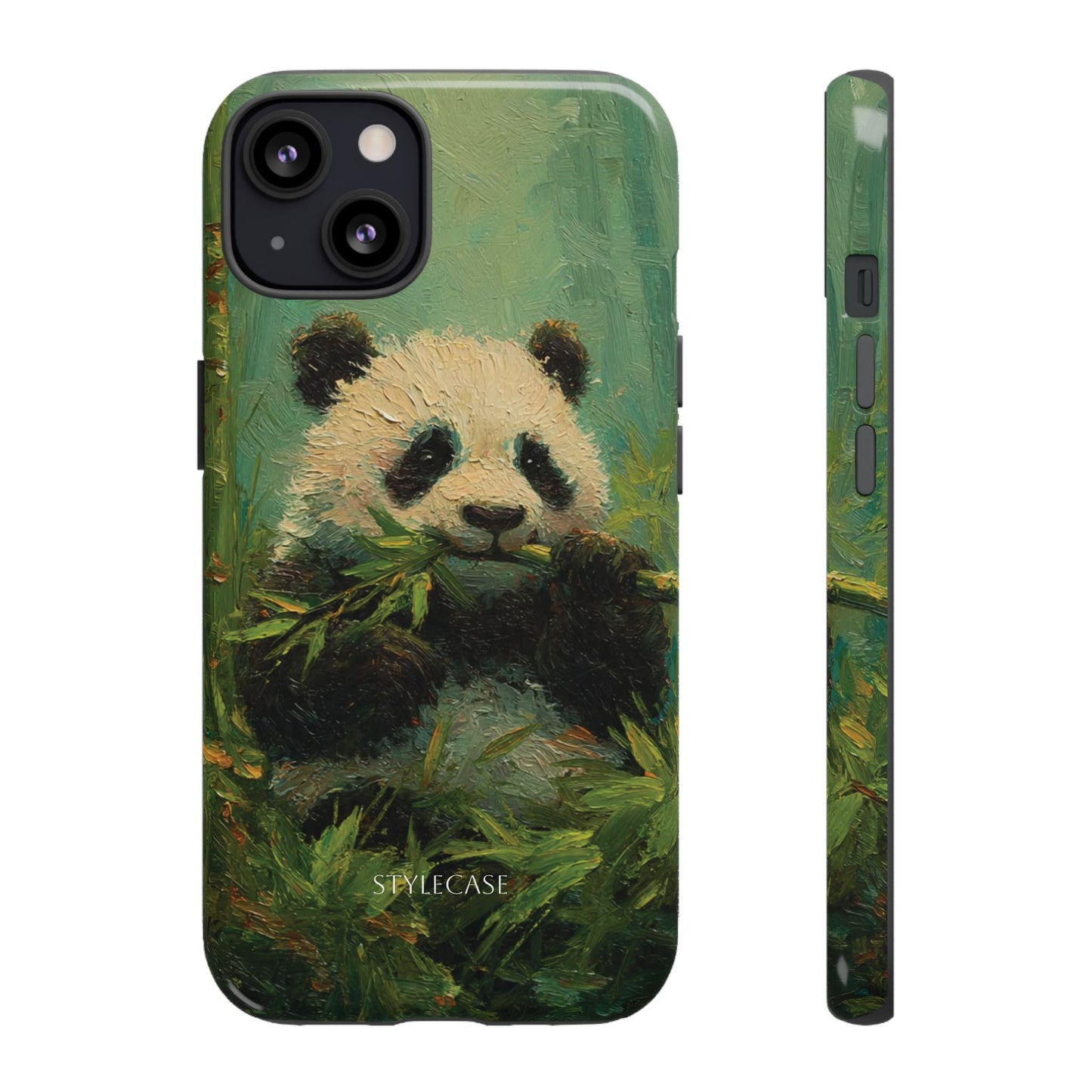 Panda Bamboo Phone Case – Cute Vintage-Style Protective Phone Cover