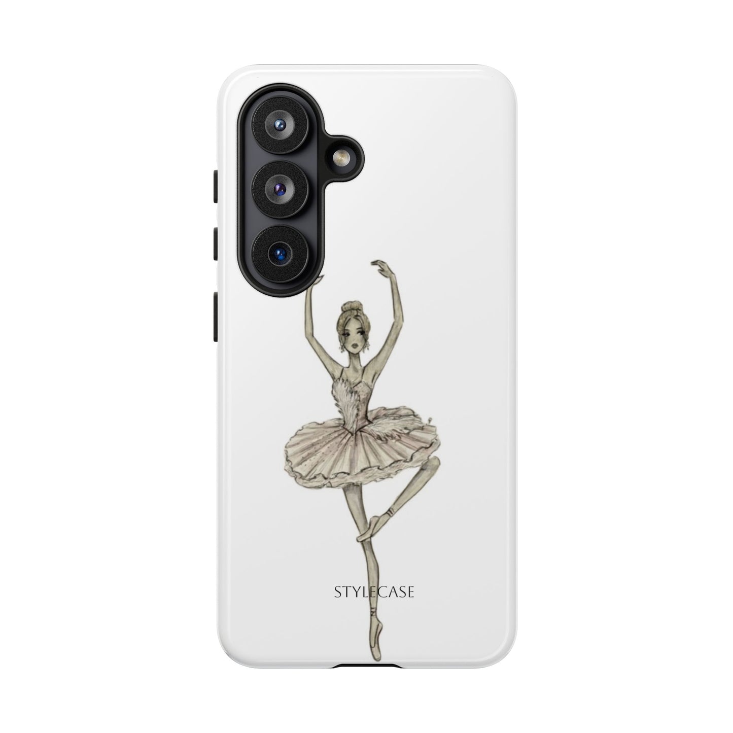 Ballerina Tough Phone Case – Elegant Vintage Dance