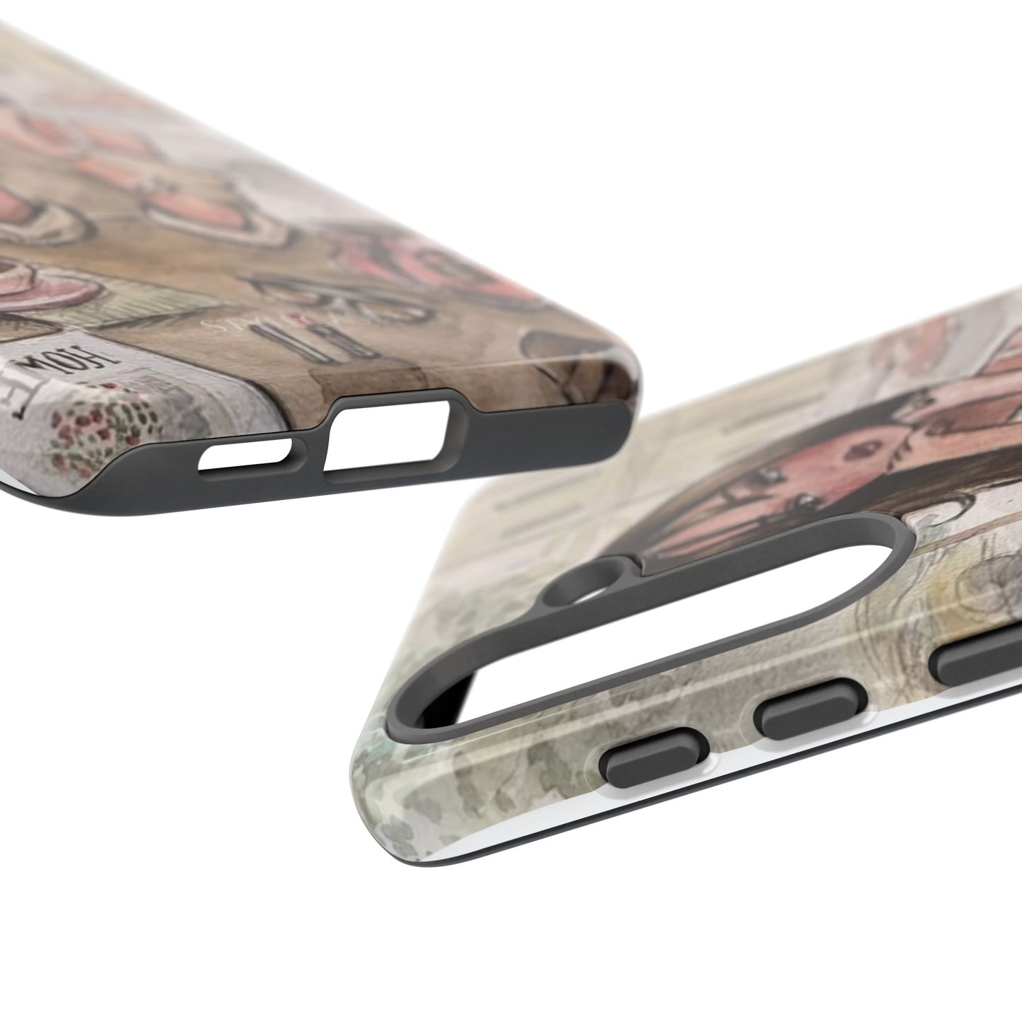 Chic Girl Café Phone Case — Cute Samsung & Iphone Cover