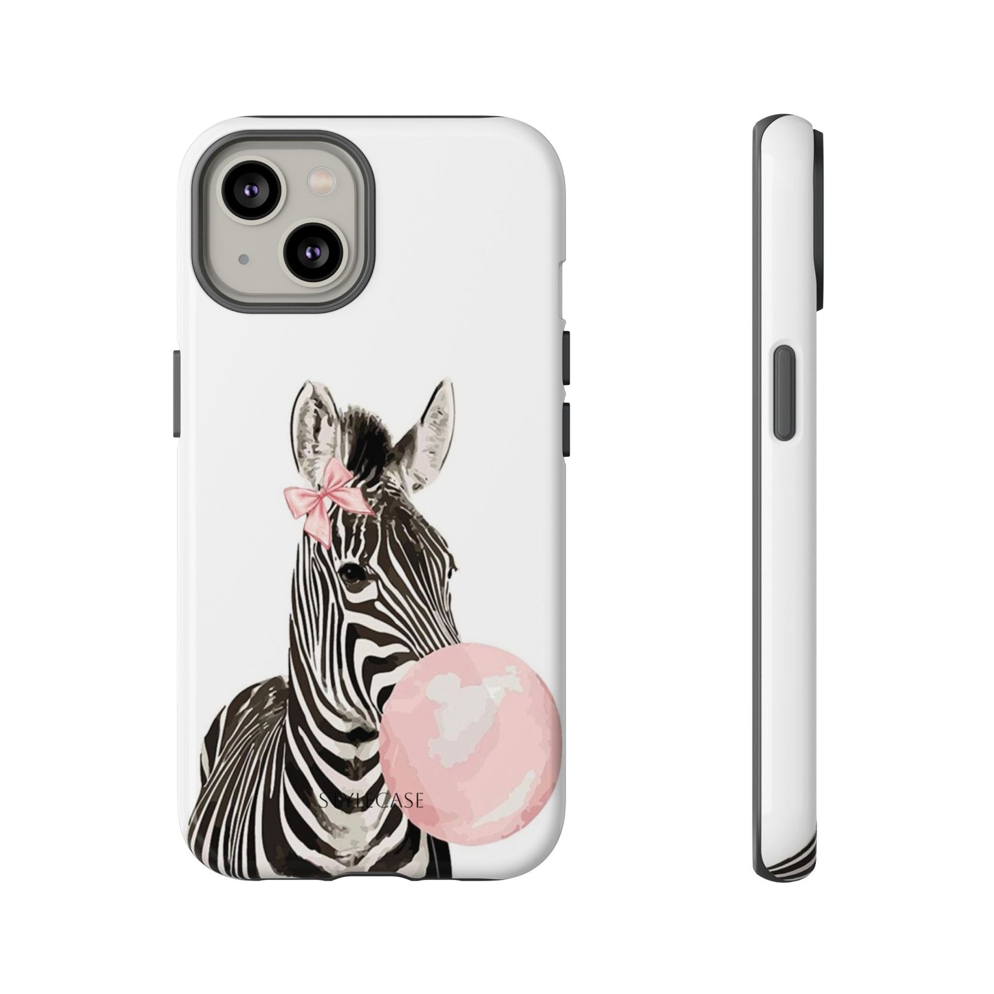 Zebra Bubblegum Phone Case — Cute Animal Samsung and Iphone Cover