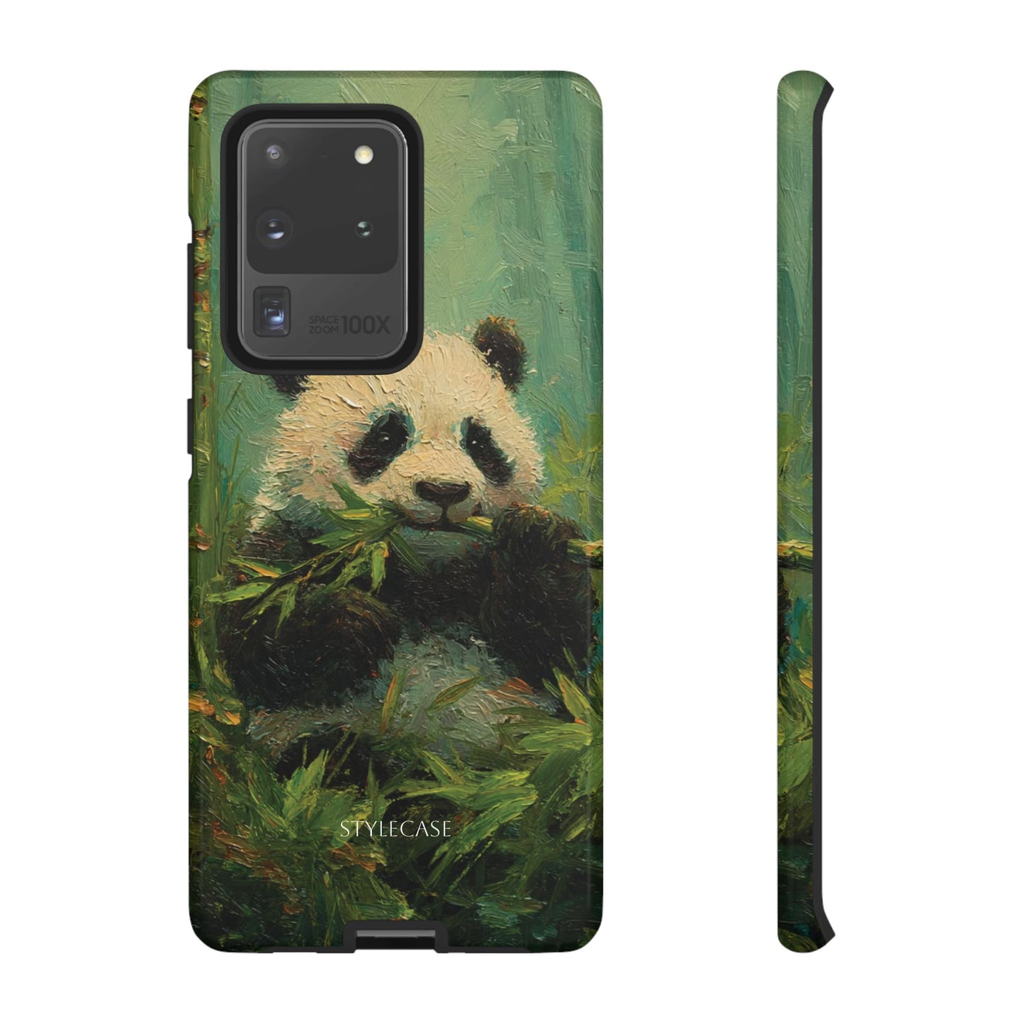 Panda Bamboo Phone Case – Cute Vintage-Style Protective Phone Cover