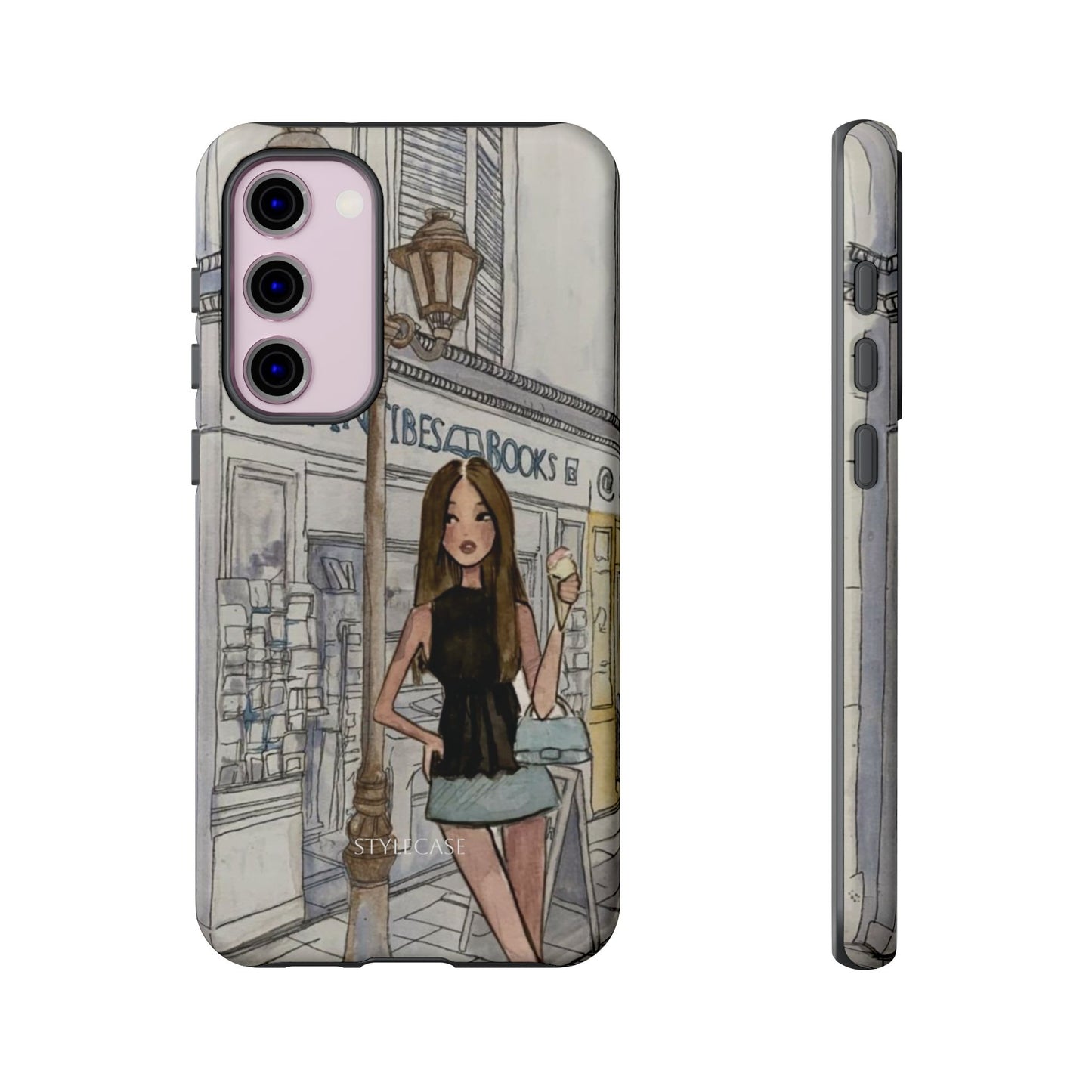 Phone Case — Chic Parisian Girl Protective Cover