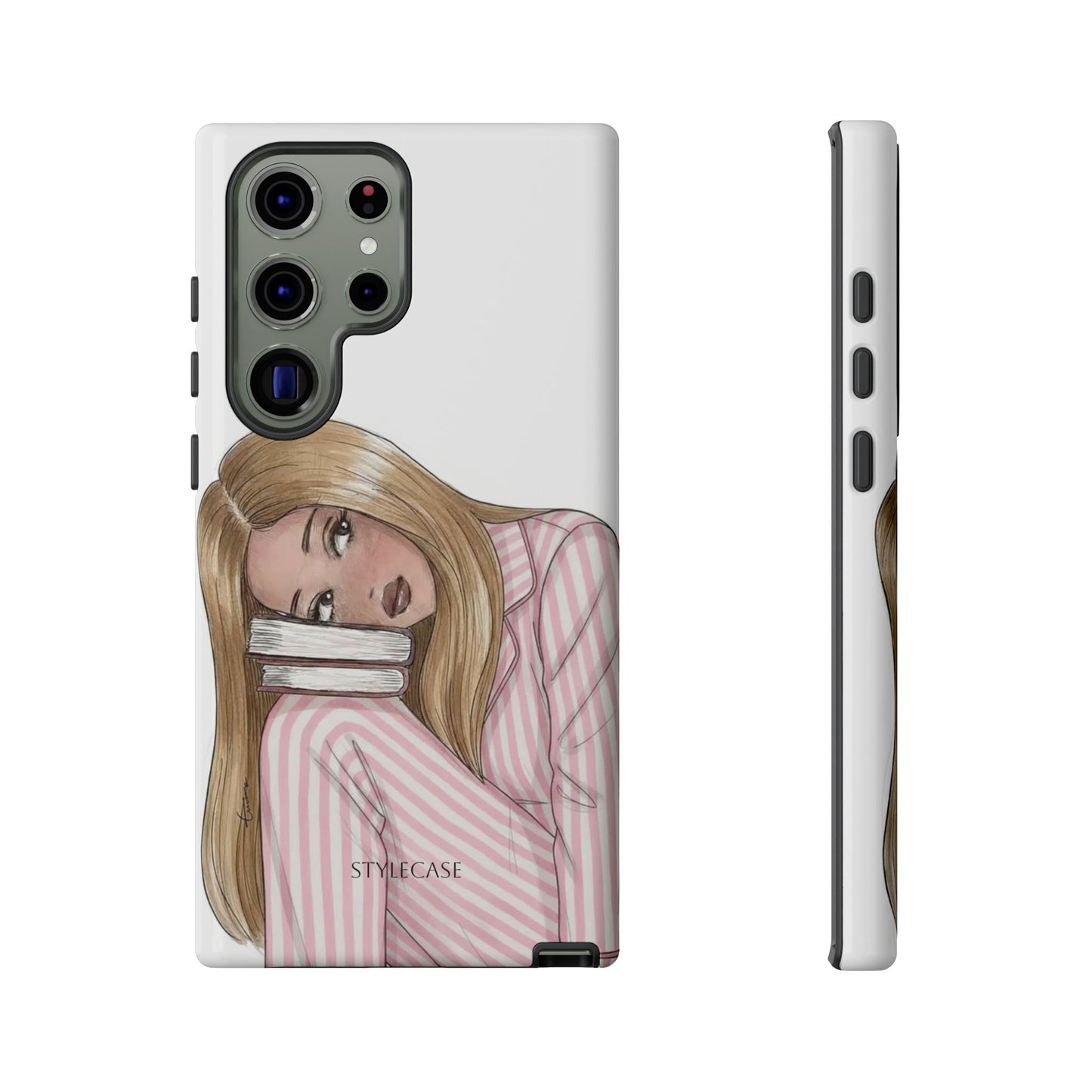 Blonde Girl Phone Case - Books Lover Samsung & Iphone Case