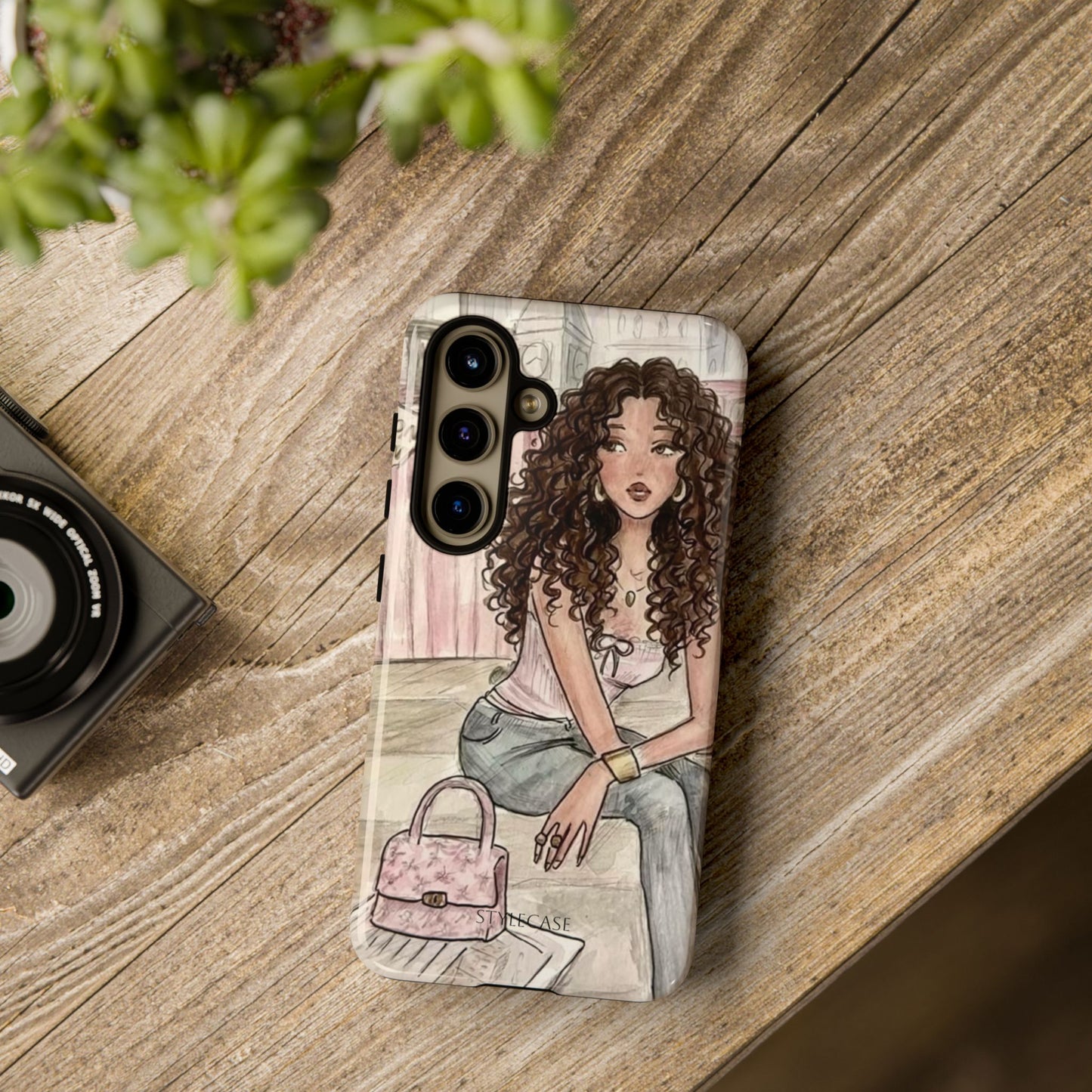 Curly Girl Chic Phone Case – Fashion Samsung & Iphone Cover
