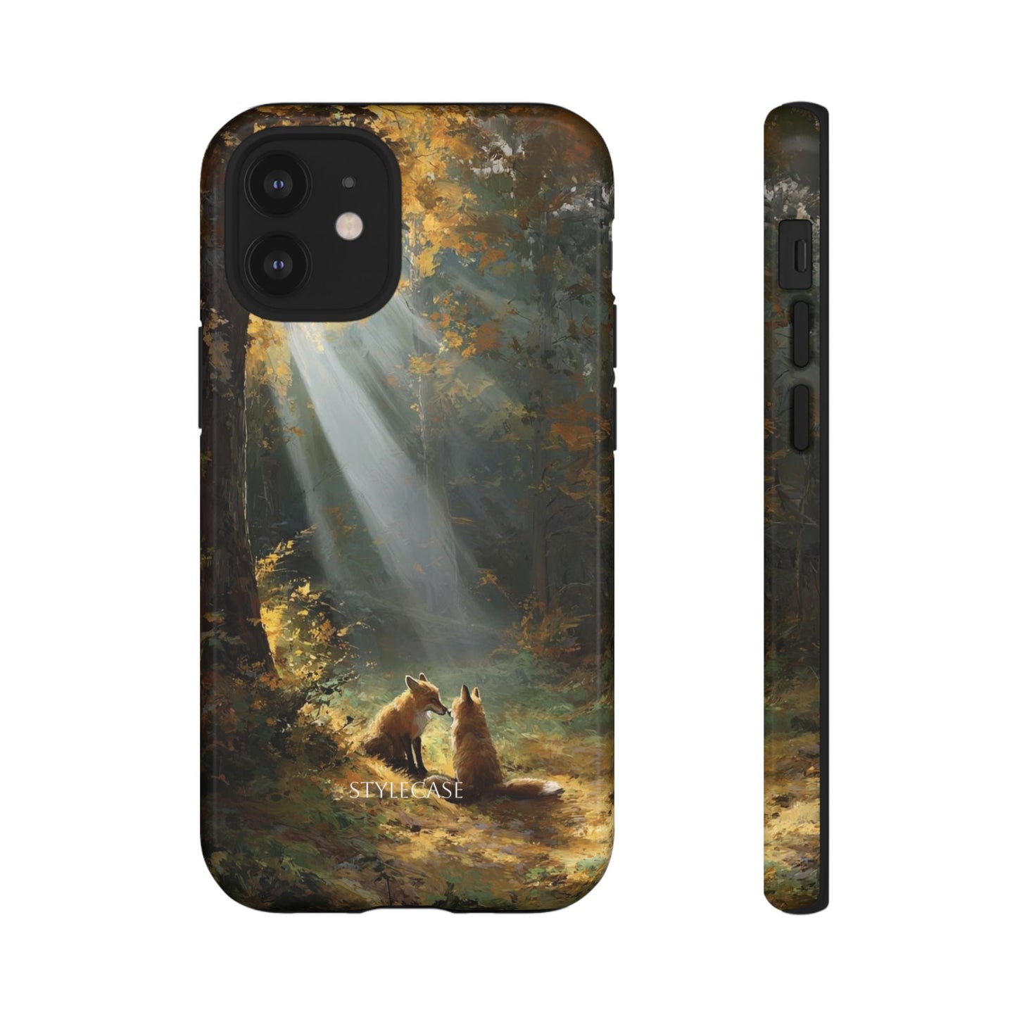 Foxes Sunbeam Forest Phone Case — Premium Protective Cover