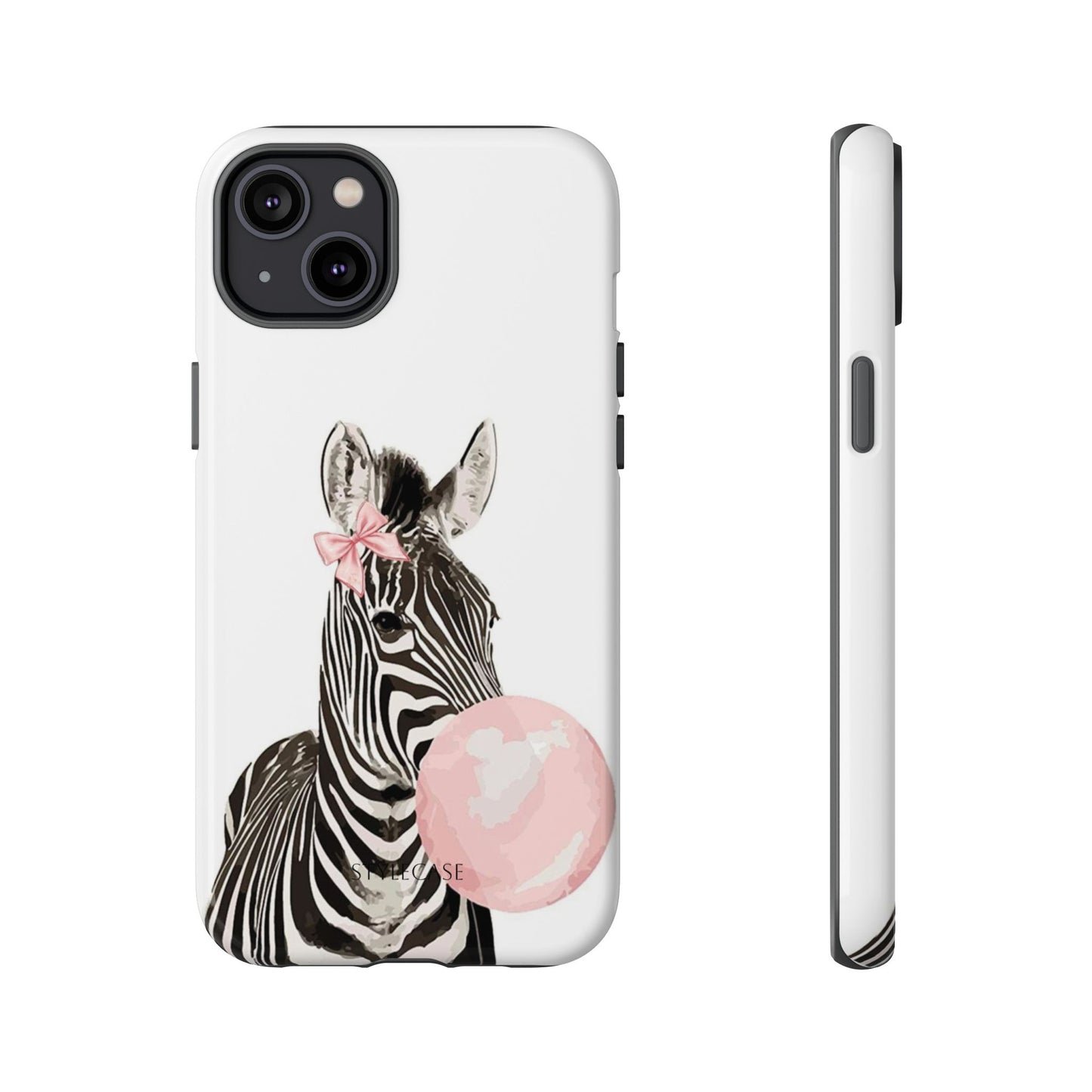 Zebra Bubblegum Phone Case — Cute Animal Samsung and Iphone Cover