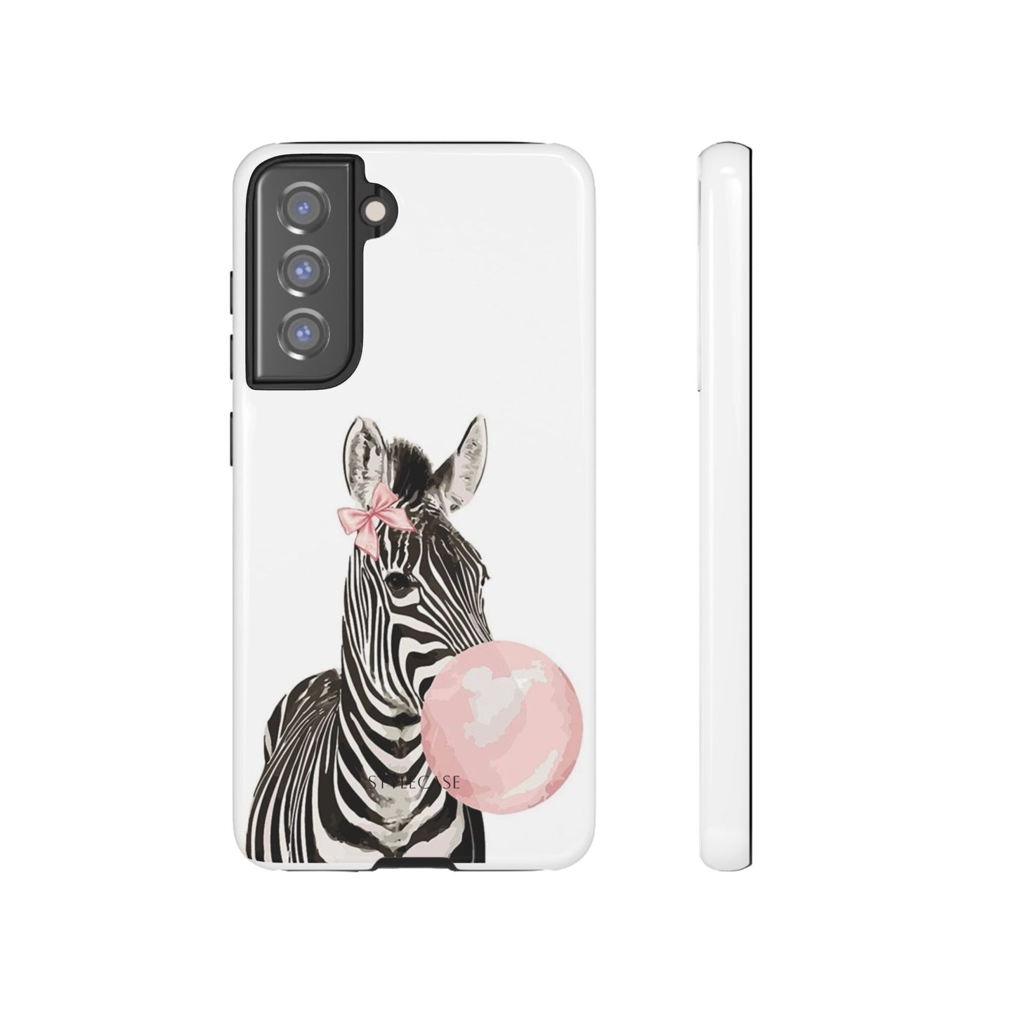 Zebra Bubblegum Phone Case — Cute Animal Samsung and Iphone Cover