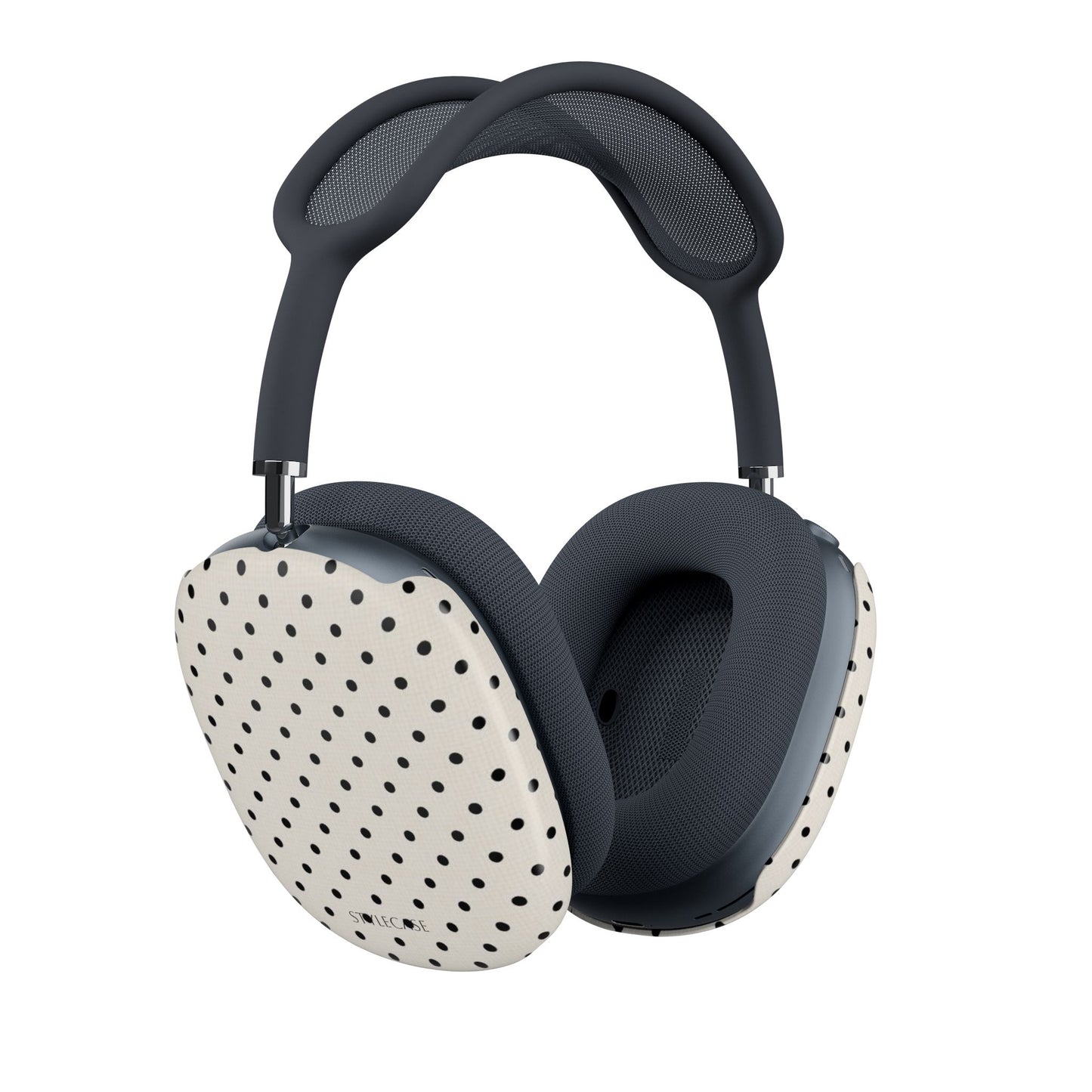 Polka Dot AirPods Max Covers — Cream & Black Dot Protective Skins