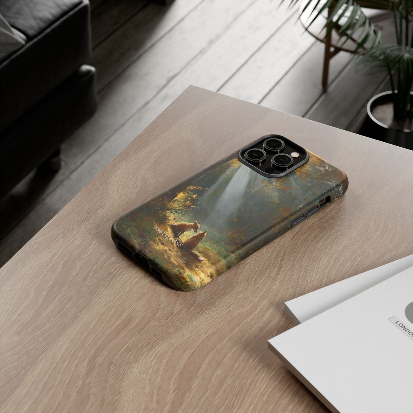 Foxes Sunbeam Forest Phone Case — Premium Protective Cover