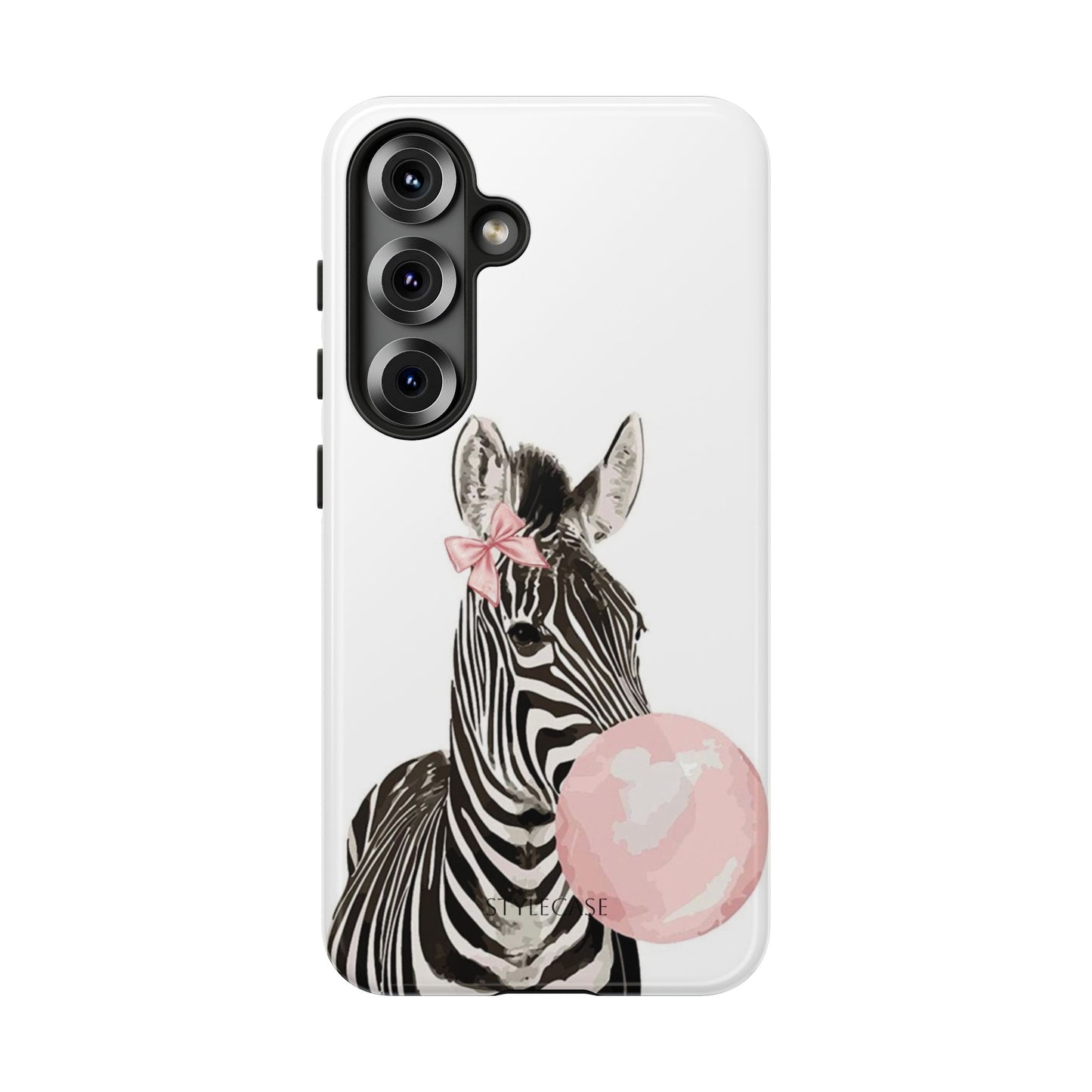 Zebra Bubblegum Phone Case — Cute Animal Samsung and Iphone Cover