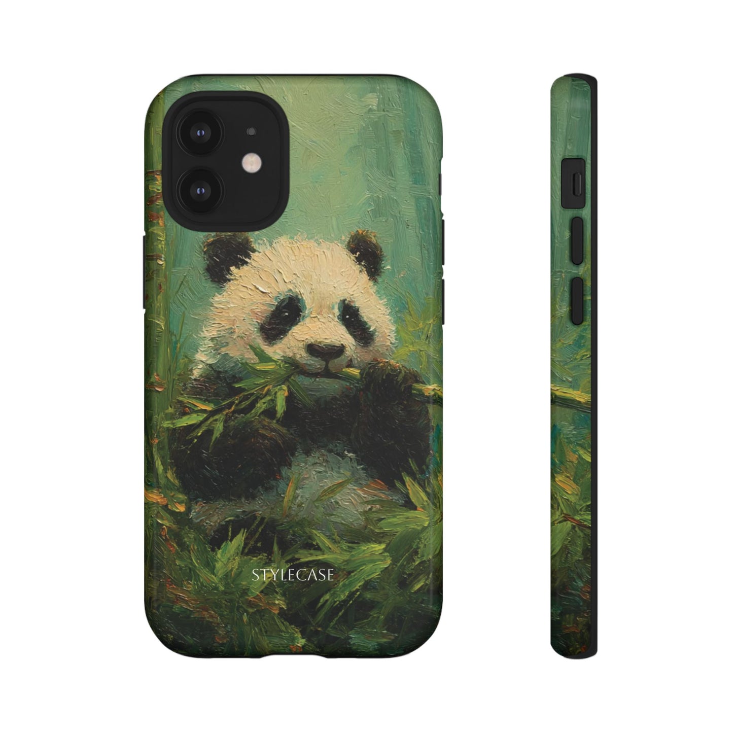 Panda Bamboo Phone Case – Cute Vintage-Style Protective Phone Cover