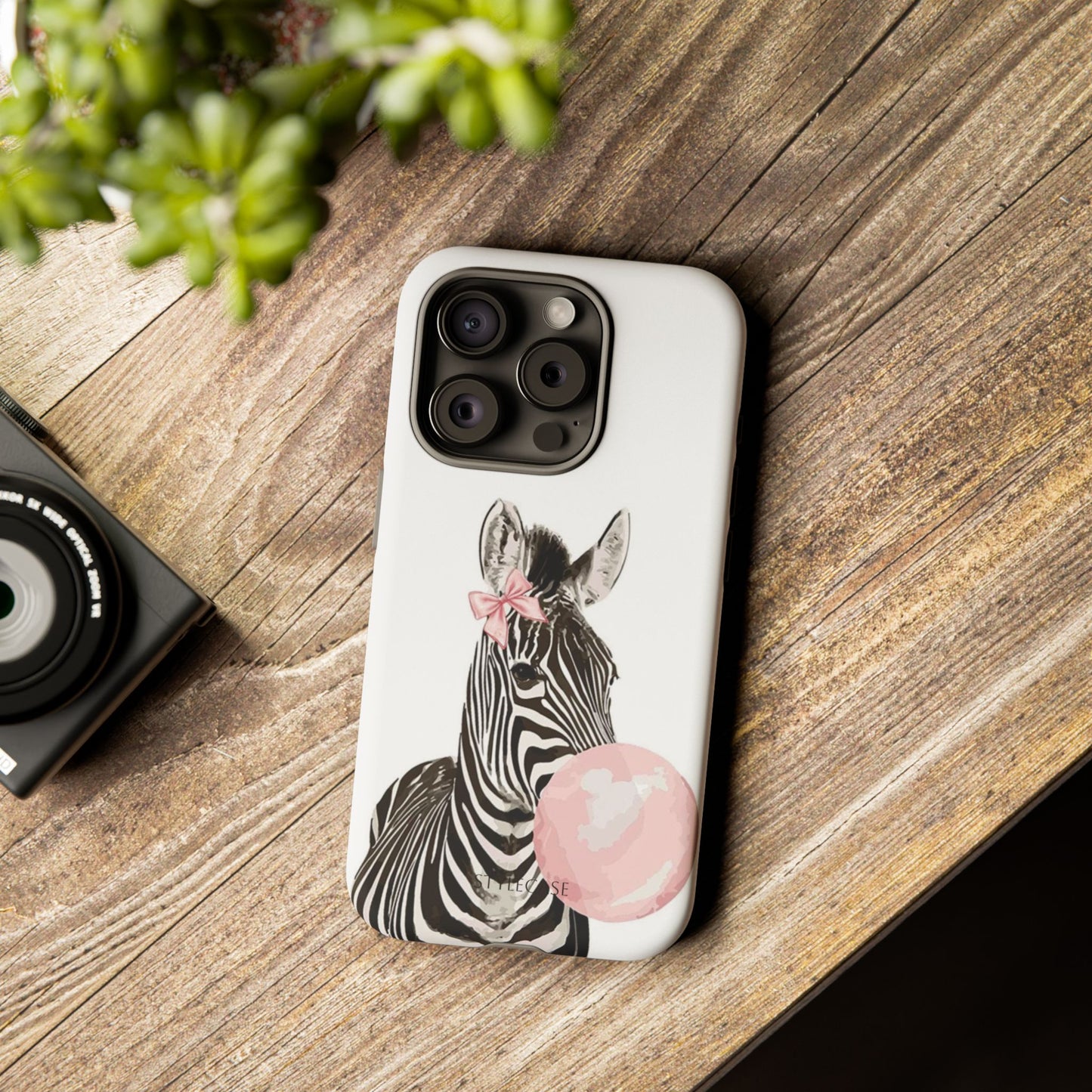Zebra Bubblegum Phone Case — Cute Animal Samsung and Iphone Cover