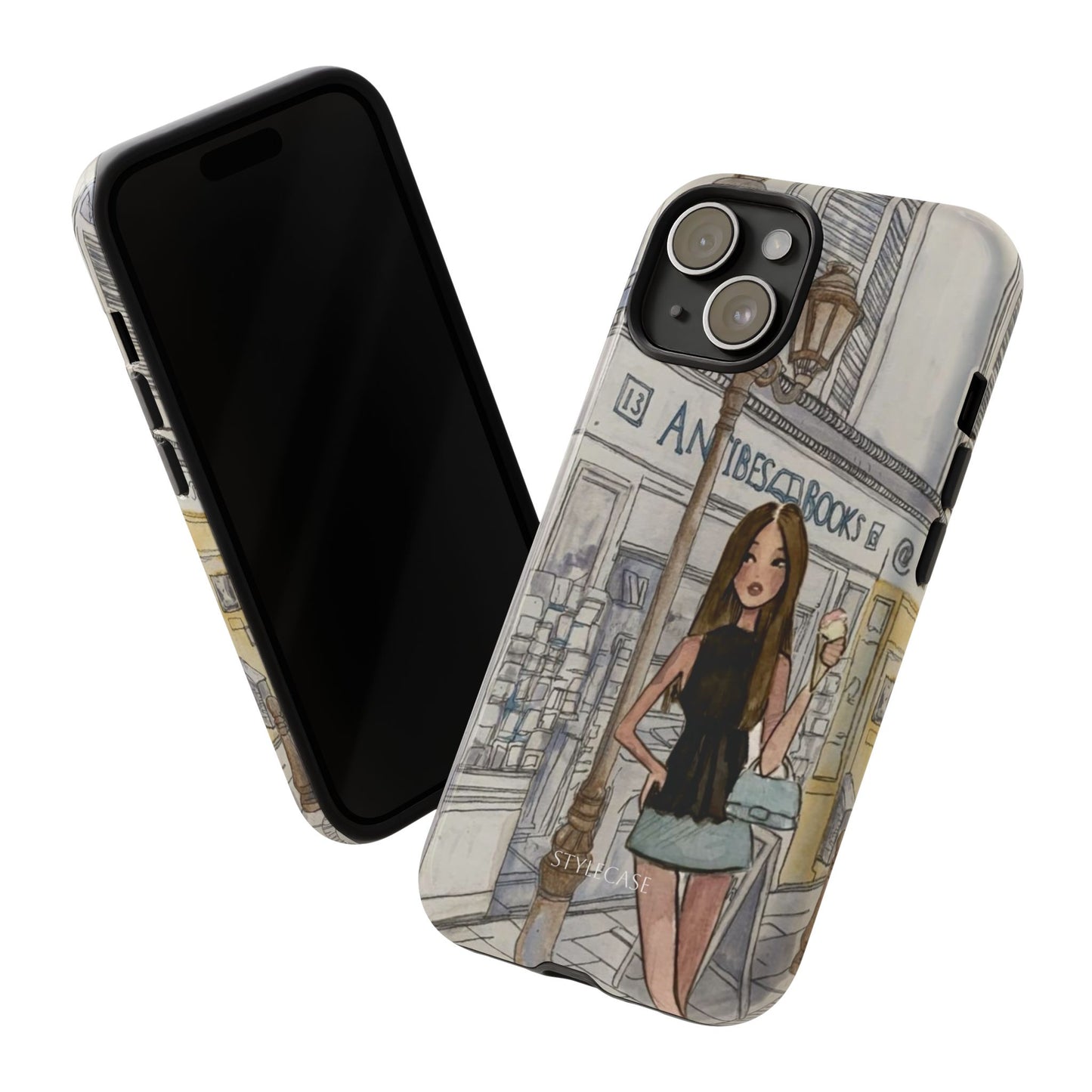 Phone Case — Chic Parisian Girl Protective Cover