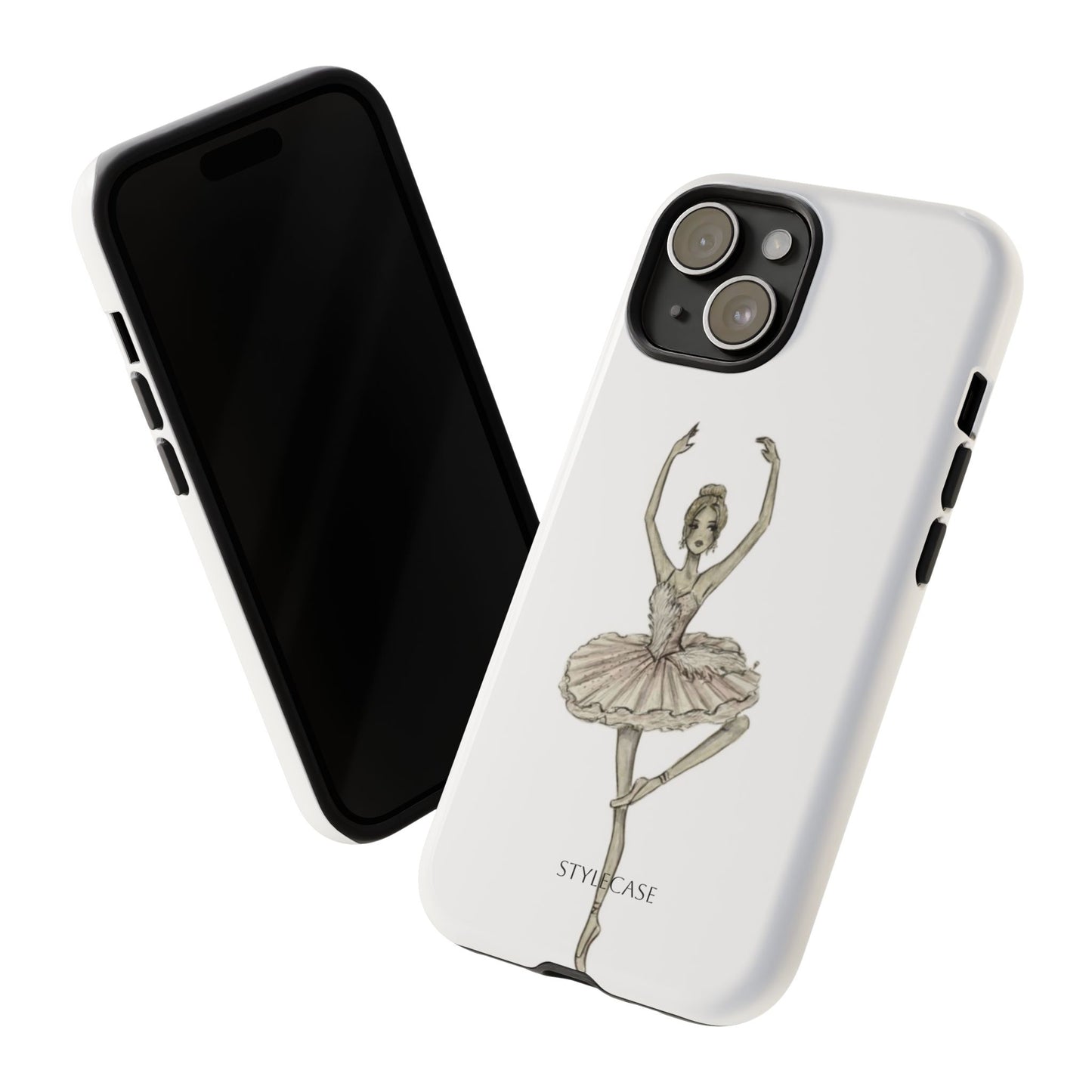 Ballerina Tough Phone Case – Elegant Vintage Dance