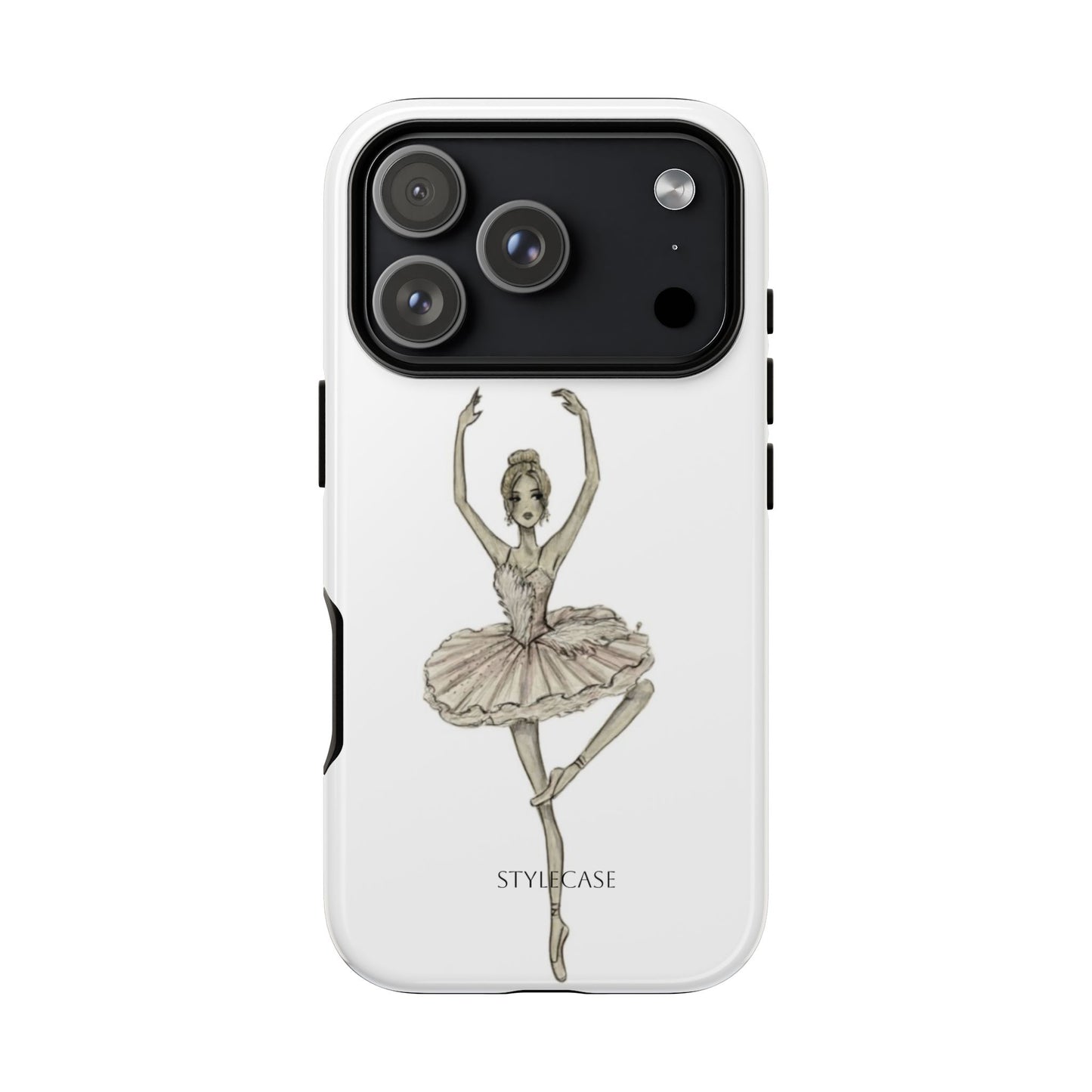 Ballerina Tough Phone Case – Elegant Vintage Dance
