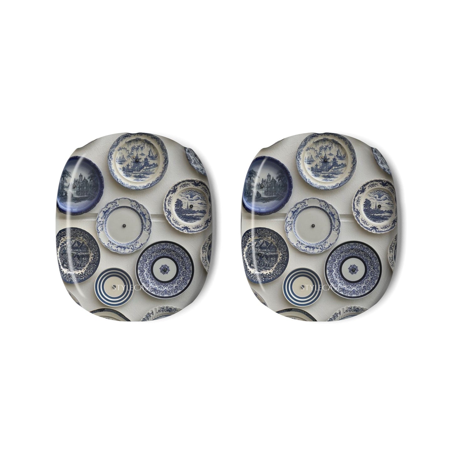 AirPods Max Case — Vintage Blue China Plate Pattern Protective Skins