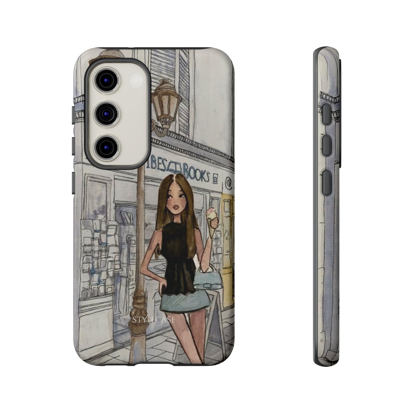 Phone Case — Chic Parisian Girl Protective Cover