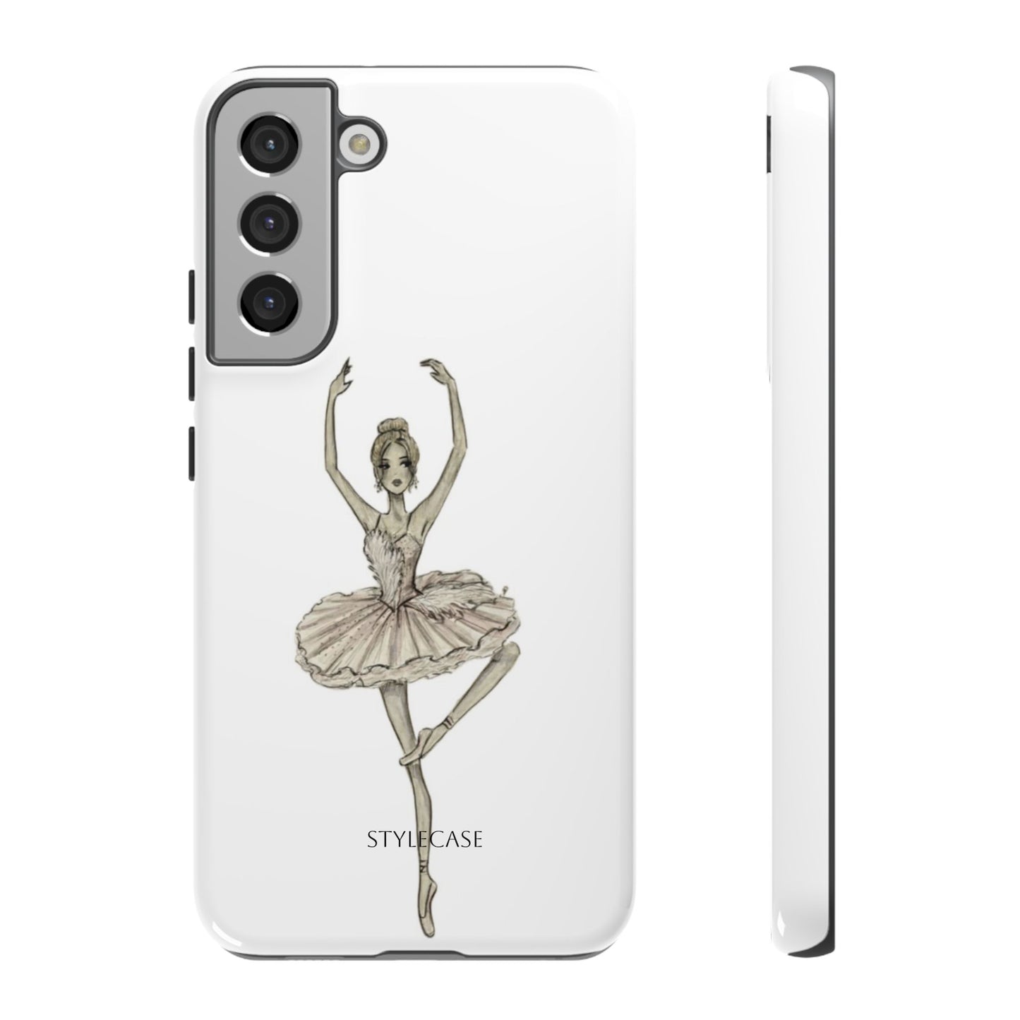 Ballerina Tough Phone Case – Elegant Vintage Dance