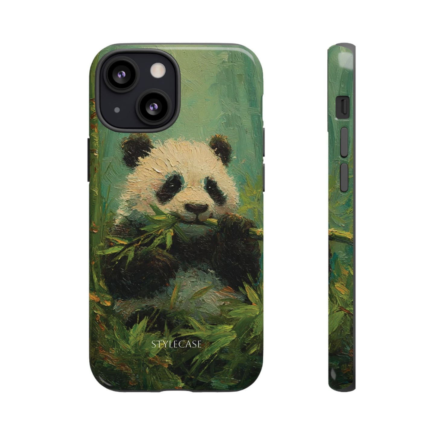 Panda Bamboo Phone Case – Cute Vintage-Style Protective Phone Cover