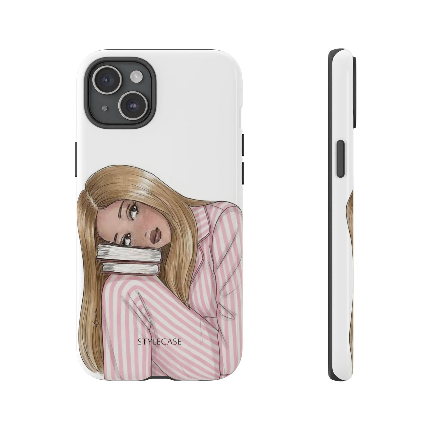 Blonde Girl Phone Case - Books Lover Samsung & Iphone Case