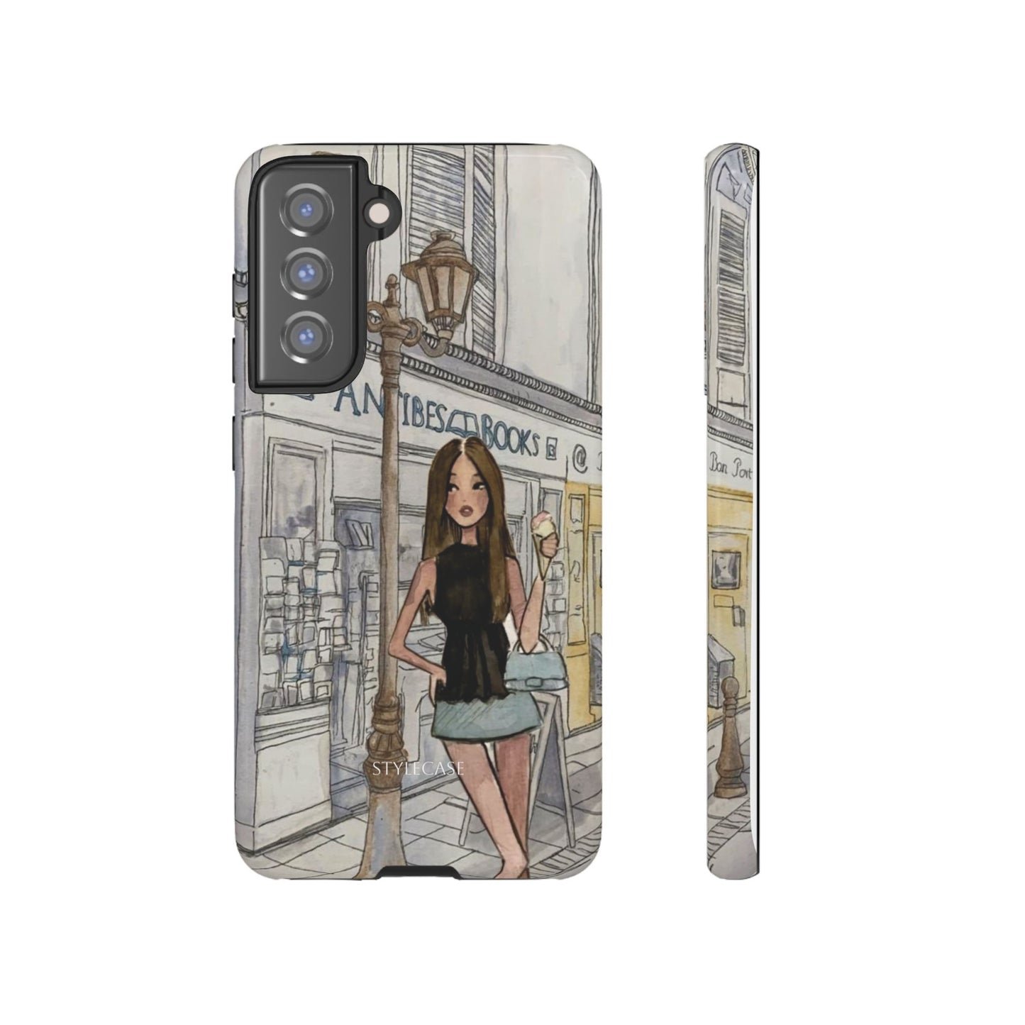 Phone Case — Chic Parisian Girl Protective Cover