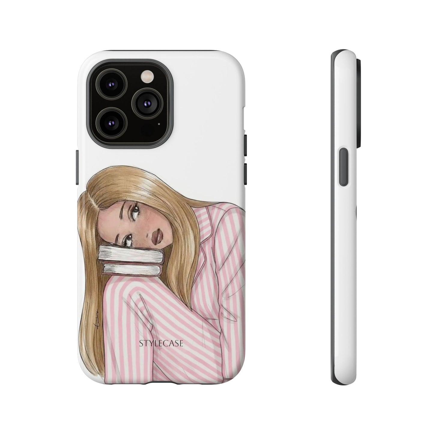 Blonde Girl Phone Case - Books Lover Samsung & Iphone Case