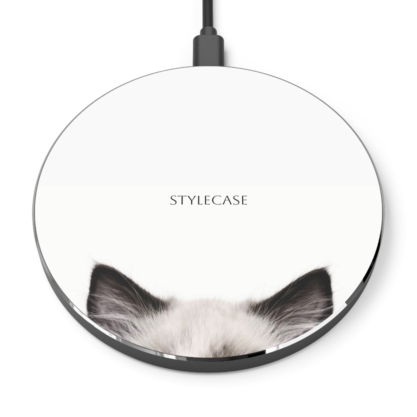 Cat Peek Wireless Charger — Cute Cat Ear Phone Qi Charging Pad