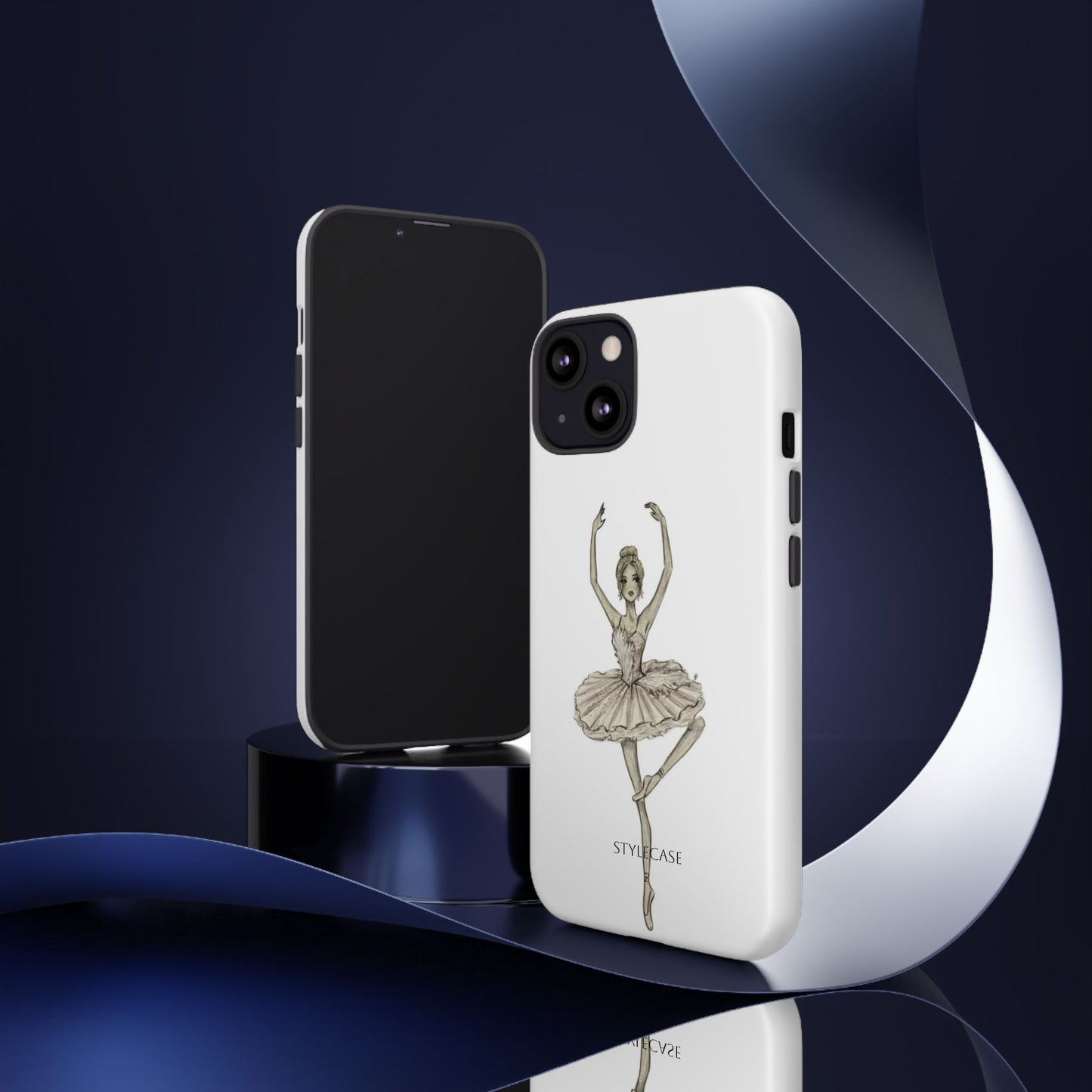 Ballerina Tough Phone Case – Elegant Vintage Dance
