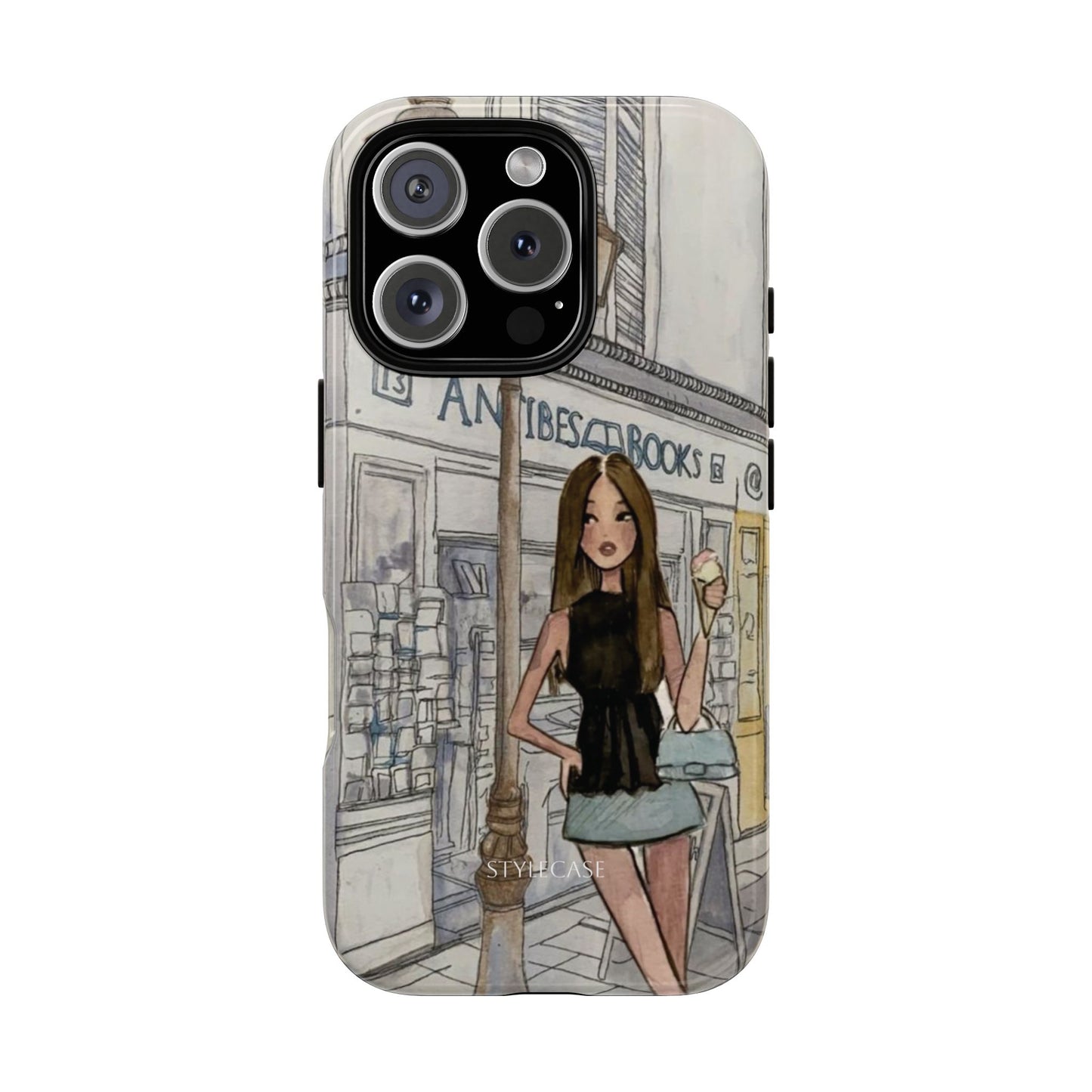 Phone Case — Chic Parisian Girl Protective Cover