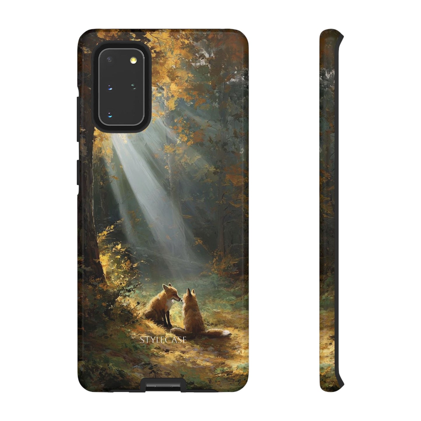 Foxes Sunbeam Forest Phone Case — Premium Protective Cover