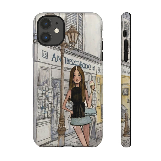 Phone Case — Chic Parisian Girl Protective Cover