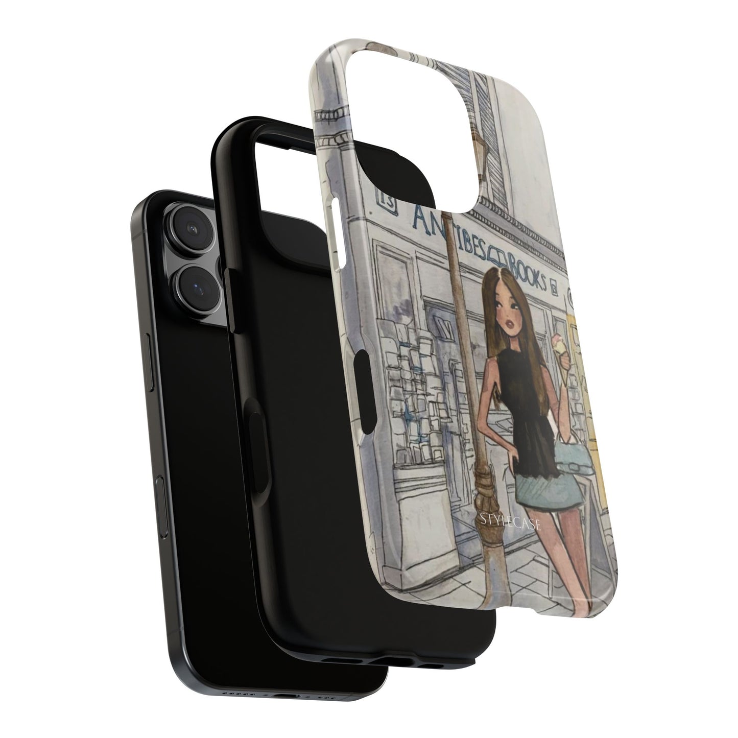 Phone Case — Chic Parisian Girl Protective Cover