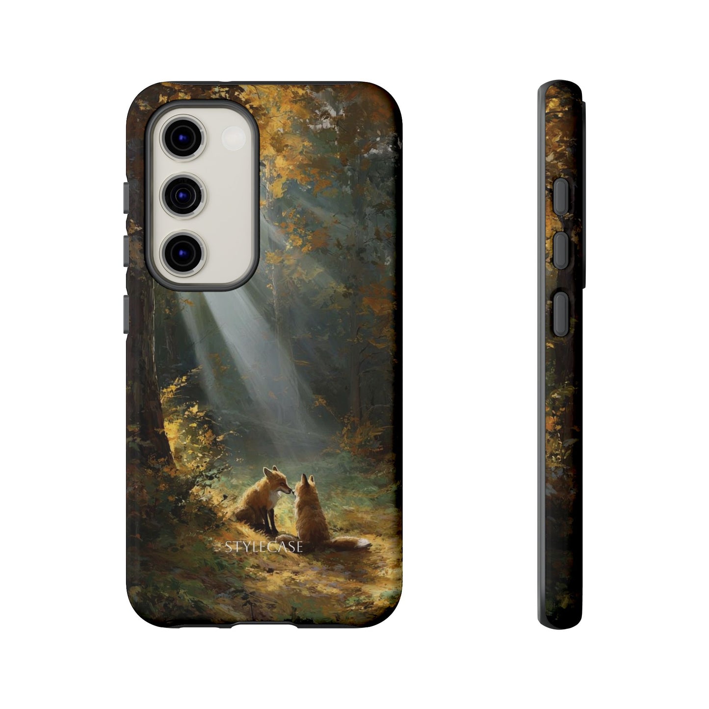 Foxes Sunbeam Forest Phone Case — Premium Protective Cover