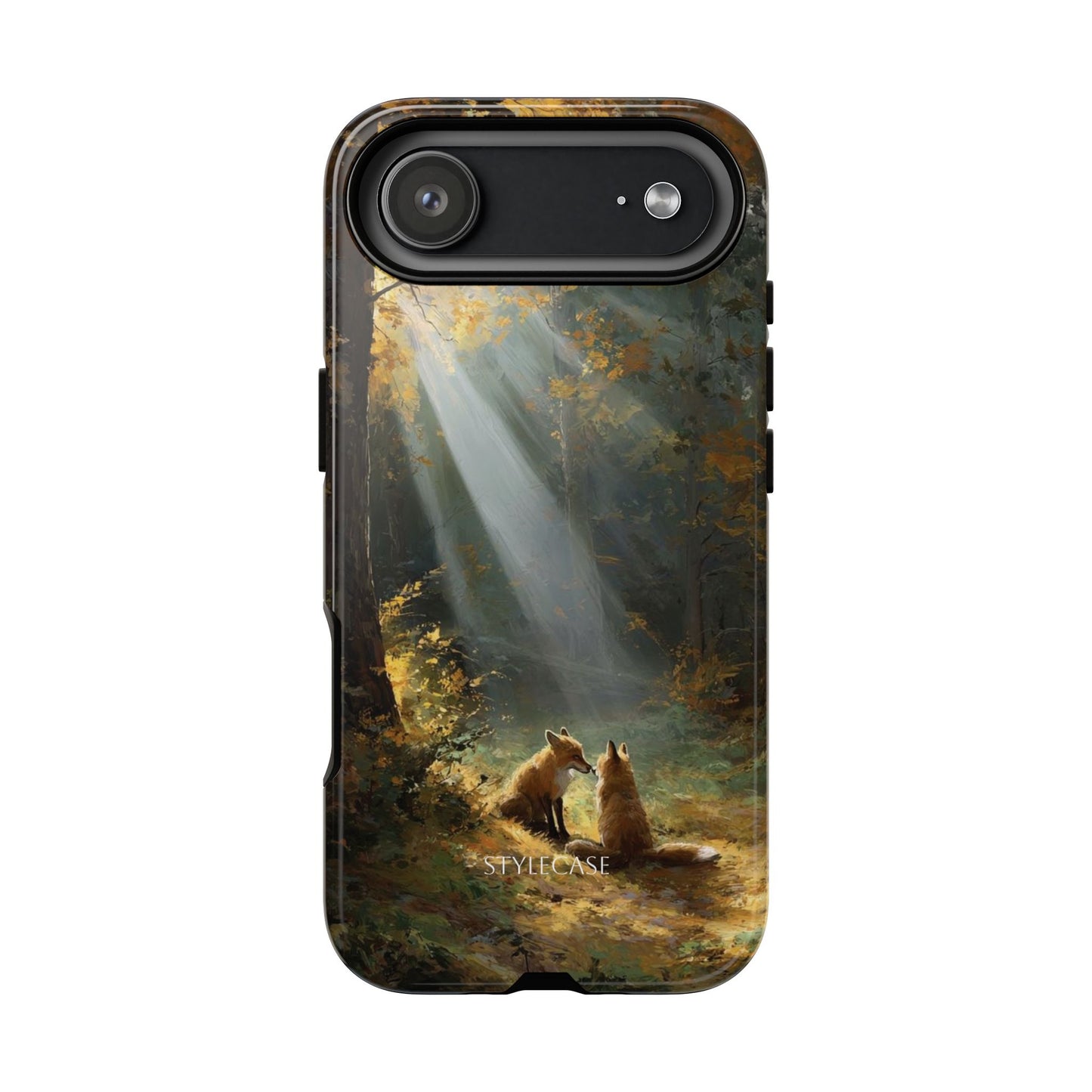 Foxes Sunbeam Forest Phone Case — Premium Protective Cover