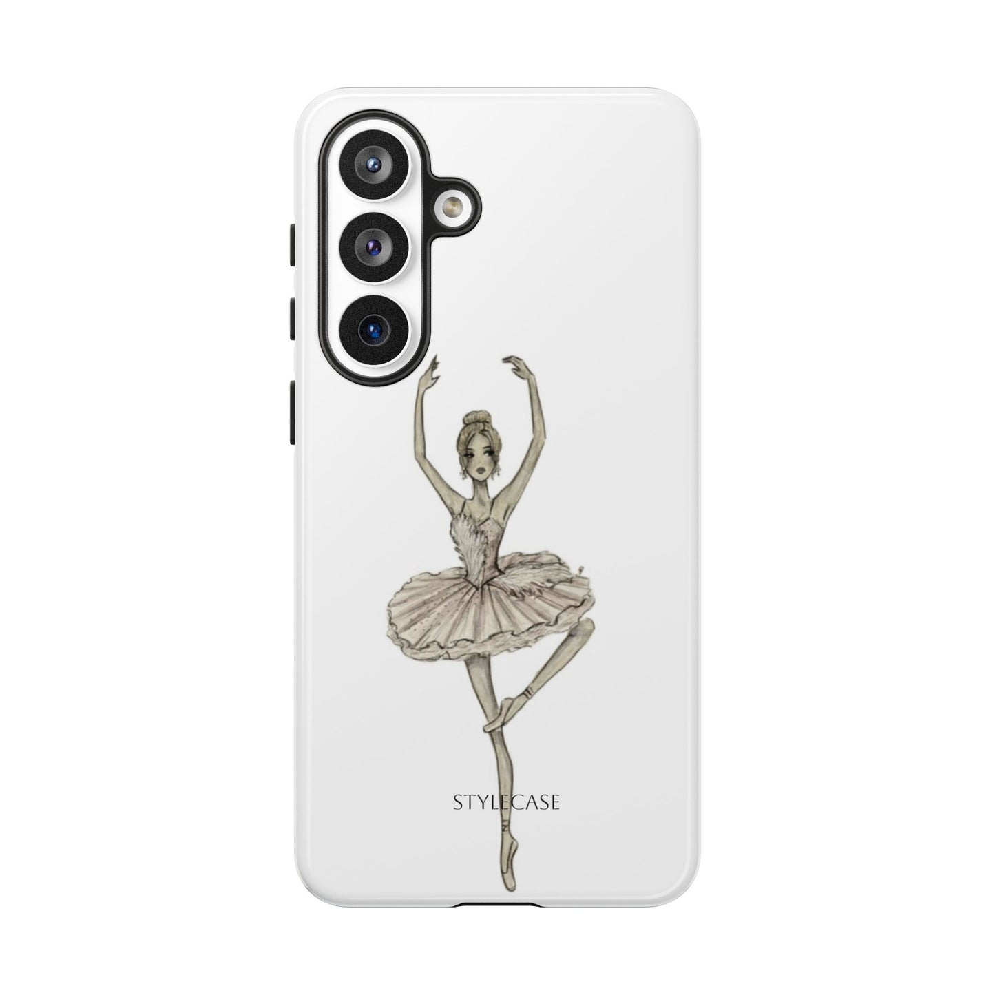 Ballerina Tough Phone Case – Elegant Vintage Dance